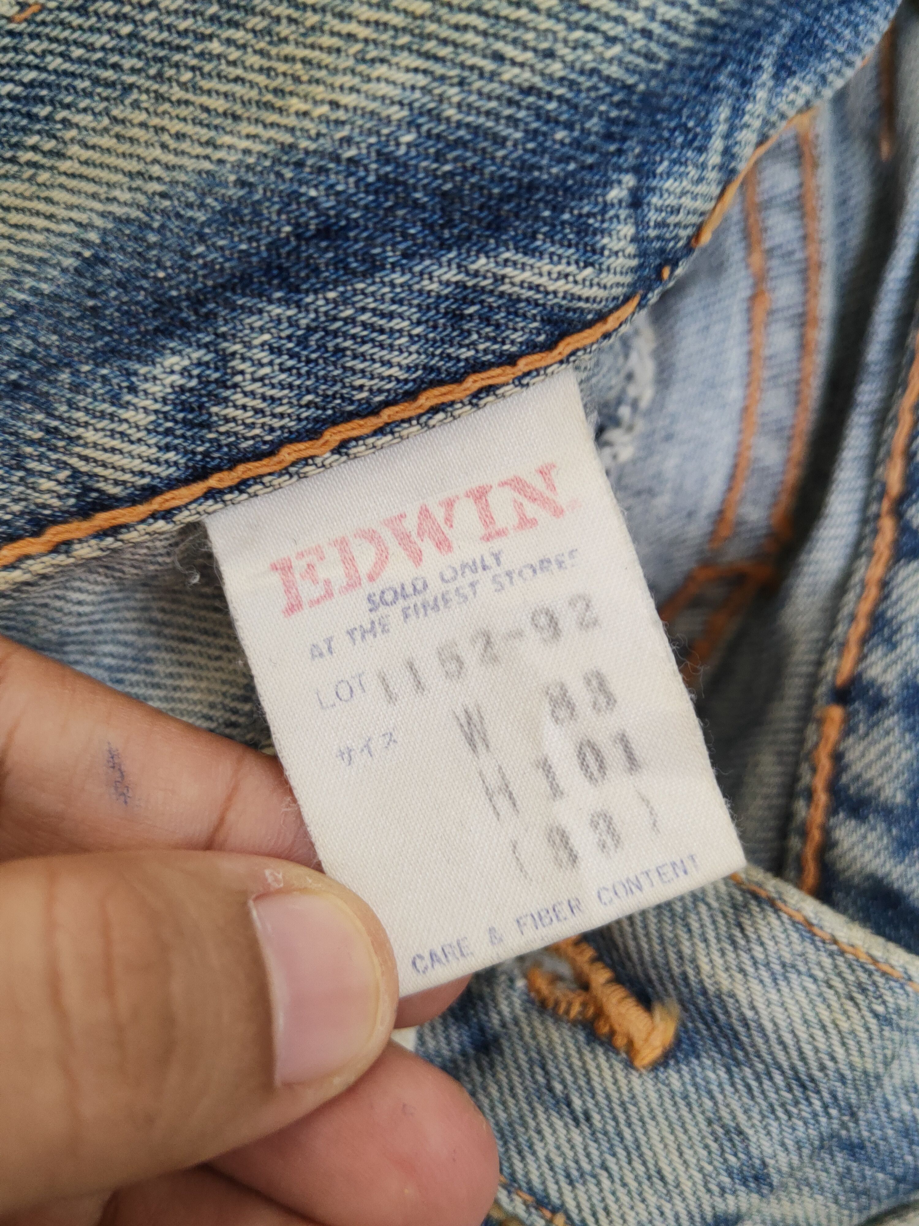 Edwin Edwin Light Blue Distressed Ripped denim Jeans #W1800 Size US 33 - 14 Thumbnail