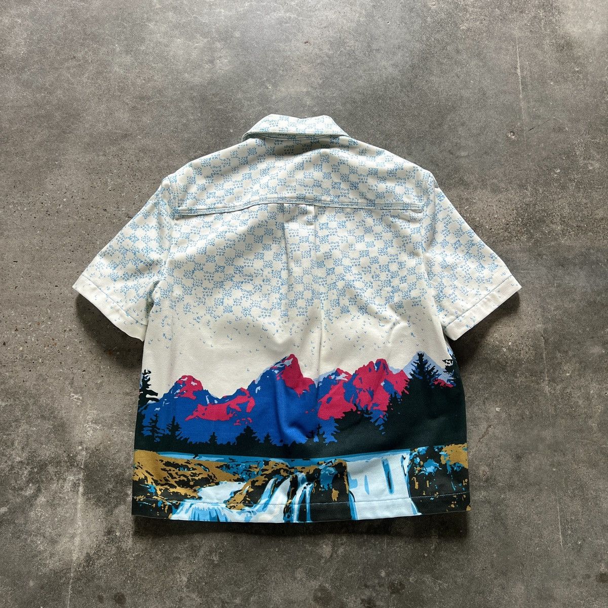 Louis Vuitton × Virgil Abloh 22AW Louis Vuitton Short Sleeve Denim Jacket Size US L / EU 52-54 / 3 - 8 Thumbnail
