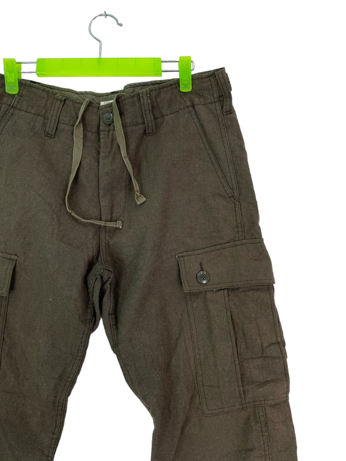 Japanese Brand Back Number japan military garment design cargo pant wool Size US 31 - 2 Thumbnail