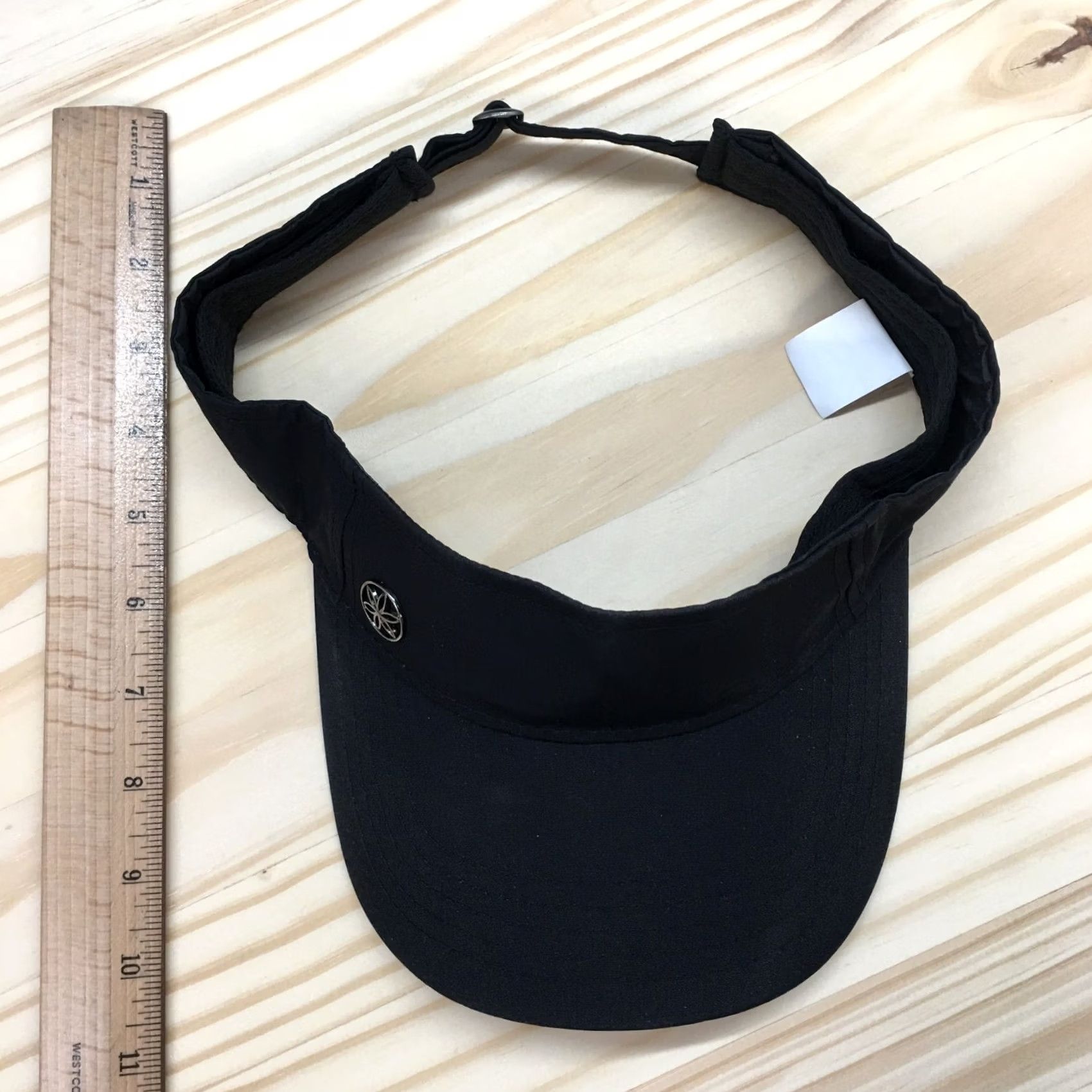 Vintage Gaiam Visor Hat Womens Black One Size Adjustable Curved Brim Embroidered Logo Size ONE SIZE - 4 Thumbnail