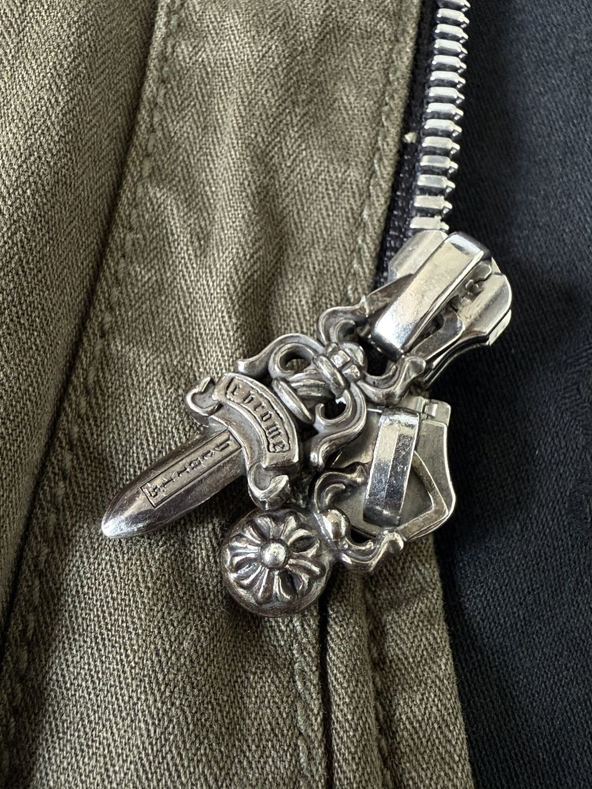 Chrome Hearts Chrome Hearts Cherry Bomb Navy Green Military Jacket Size US M / EU 48-50 / 2 - 8 Thumbnail