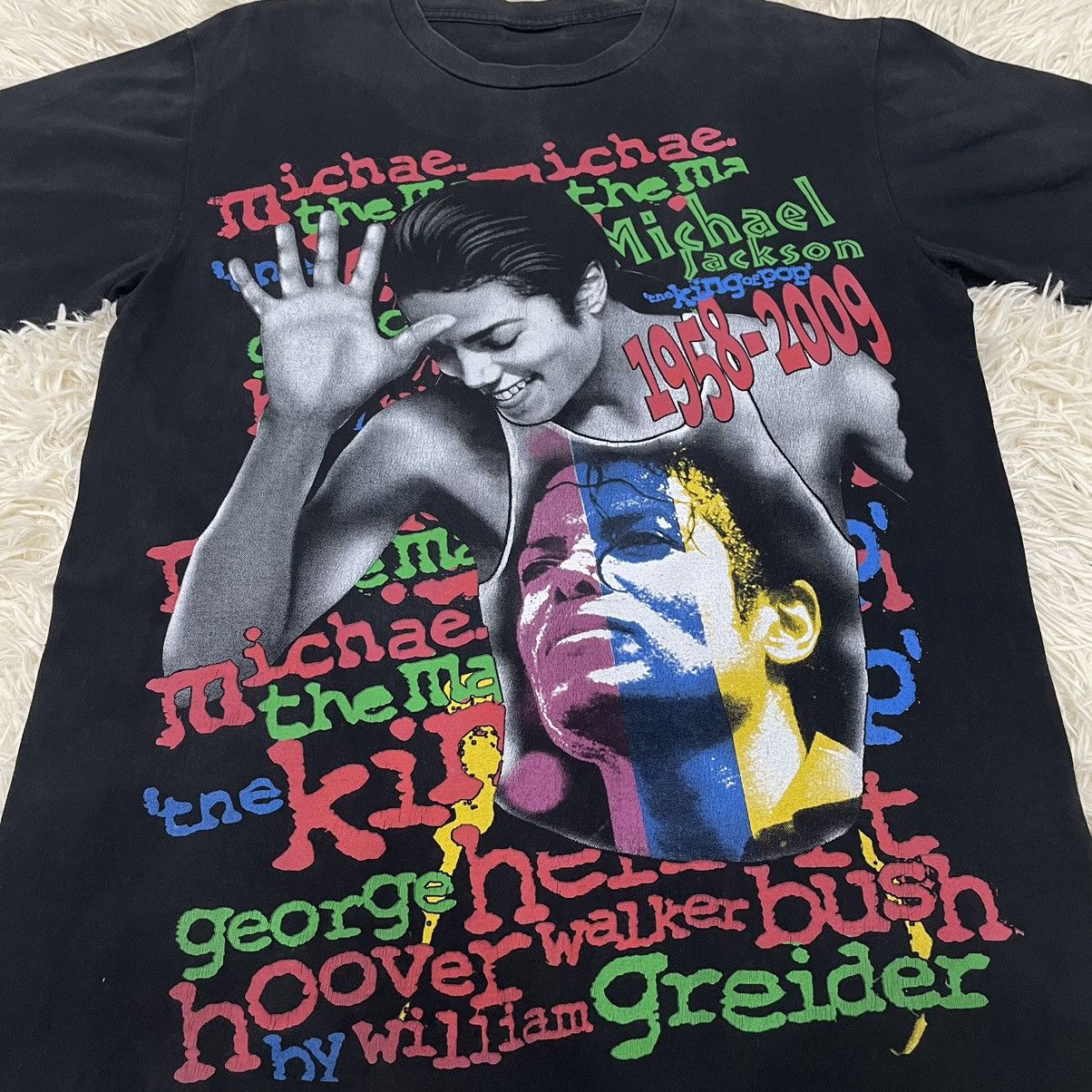 Band Tees Final Drop‼️ Vintage Y2K Micheal Jackson Full Print Size US M / EU 48-50 / 2 - 3 Thumbnail