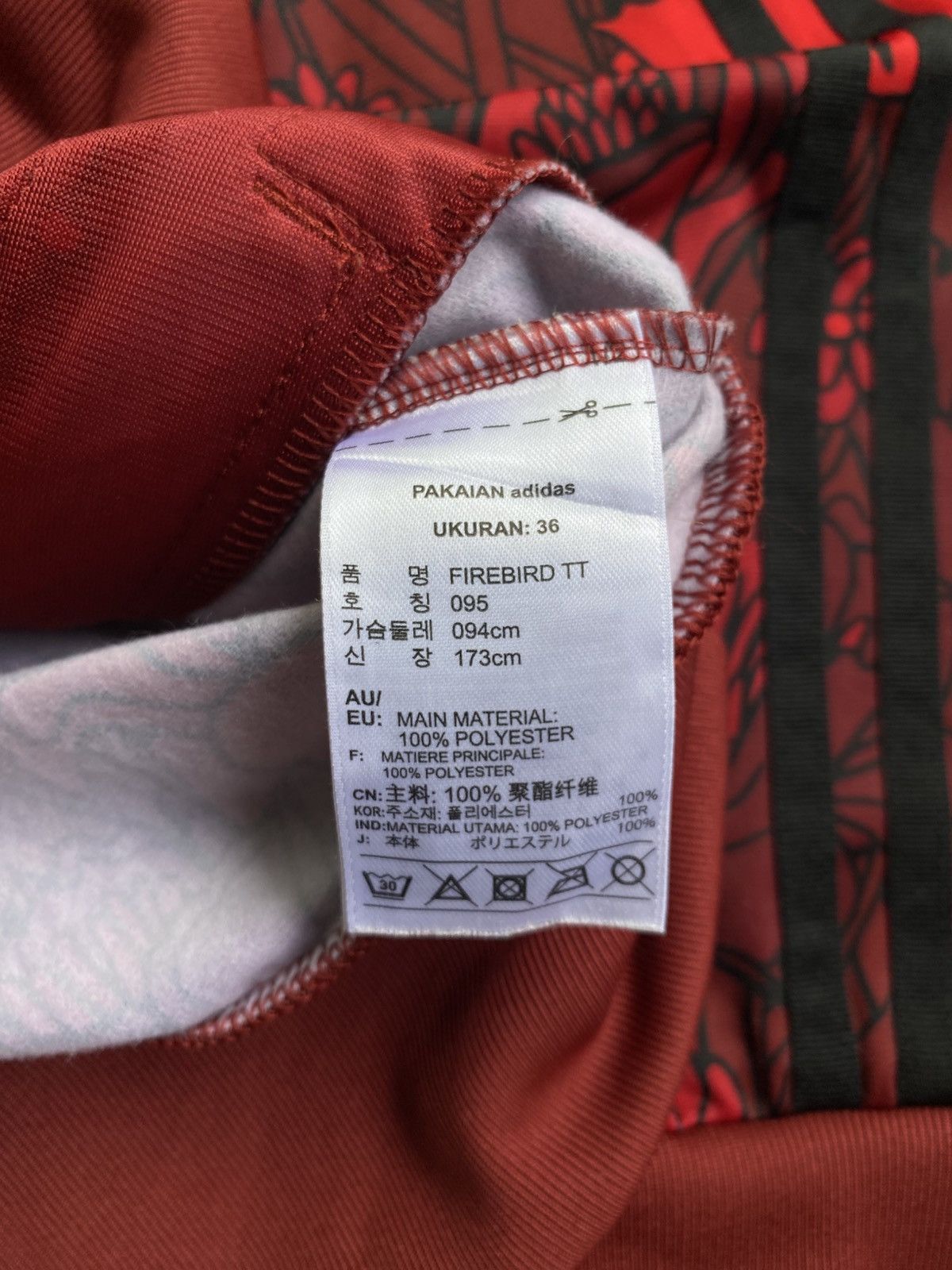 Adidas Adi Rare Firebird Tracktop Flower Red Size US S / EU 44-46 / 1 - 4 Thumbnail