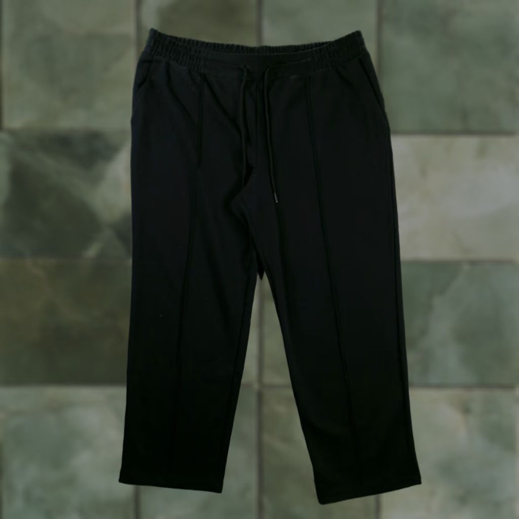Vintage A New Day Pants Womens XL Black Pull On Jogger Tapered Front Crease Drawstring Size 40" / US 18 - 1 Thumbnail