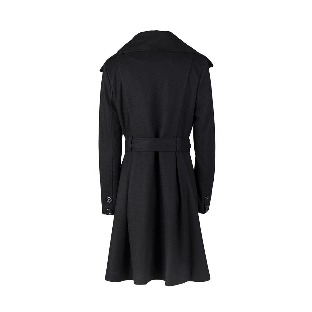 Other Black Mid-Length Wool Blend Coat Size S / US 4 / IT 40 - 2 Thumbnail
