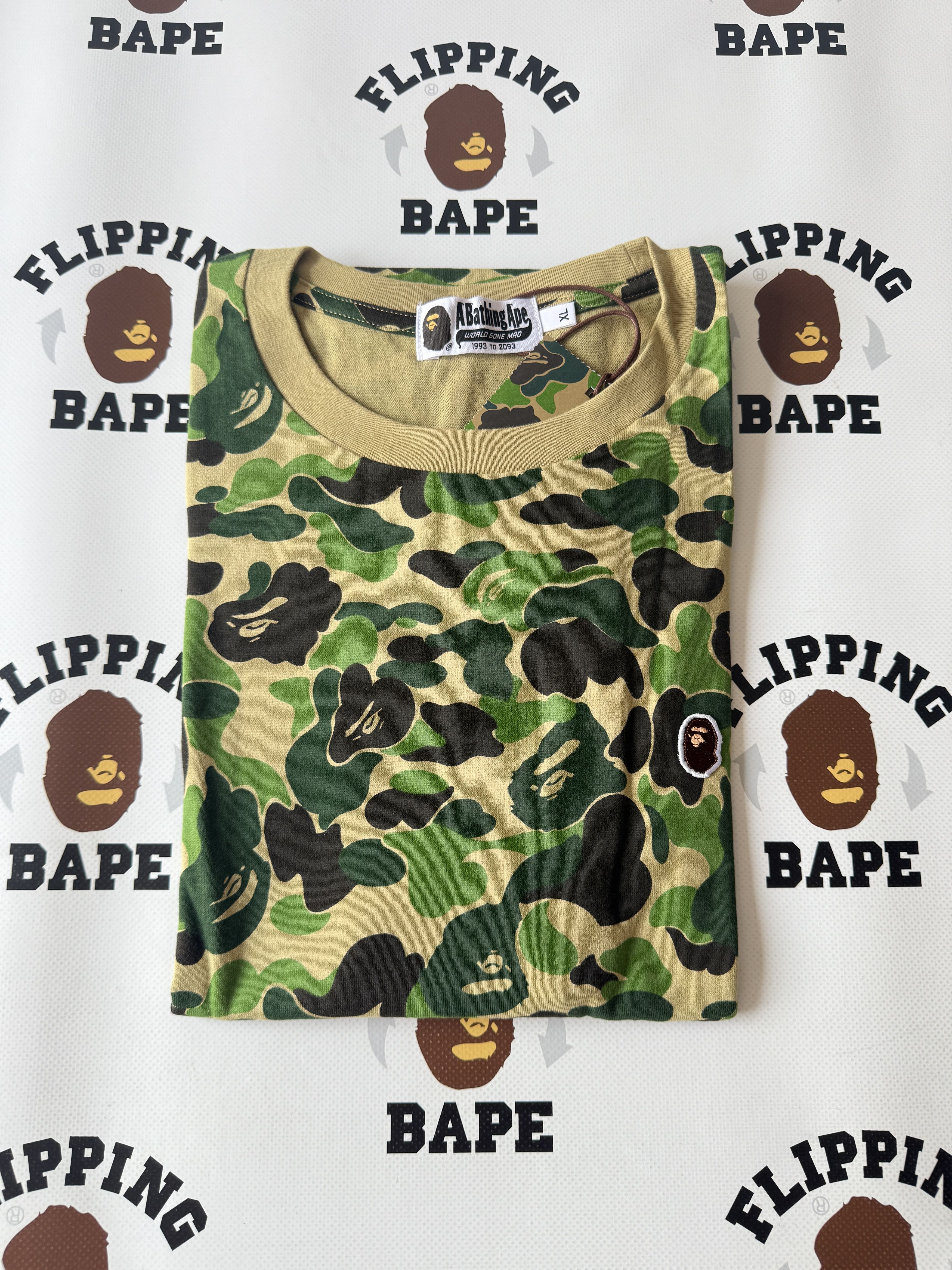 Bape BAPE ABC CAMO APE HEAD ONE POINT TEE Size US XL / EU 56 / 4 - 8 Thumbnail