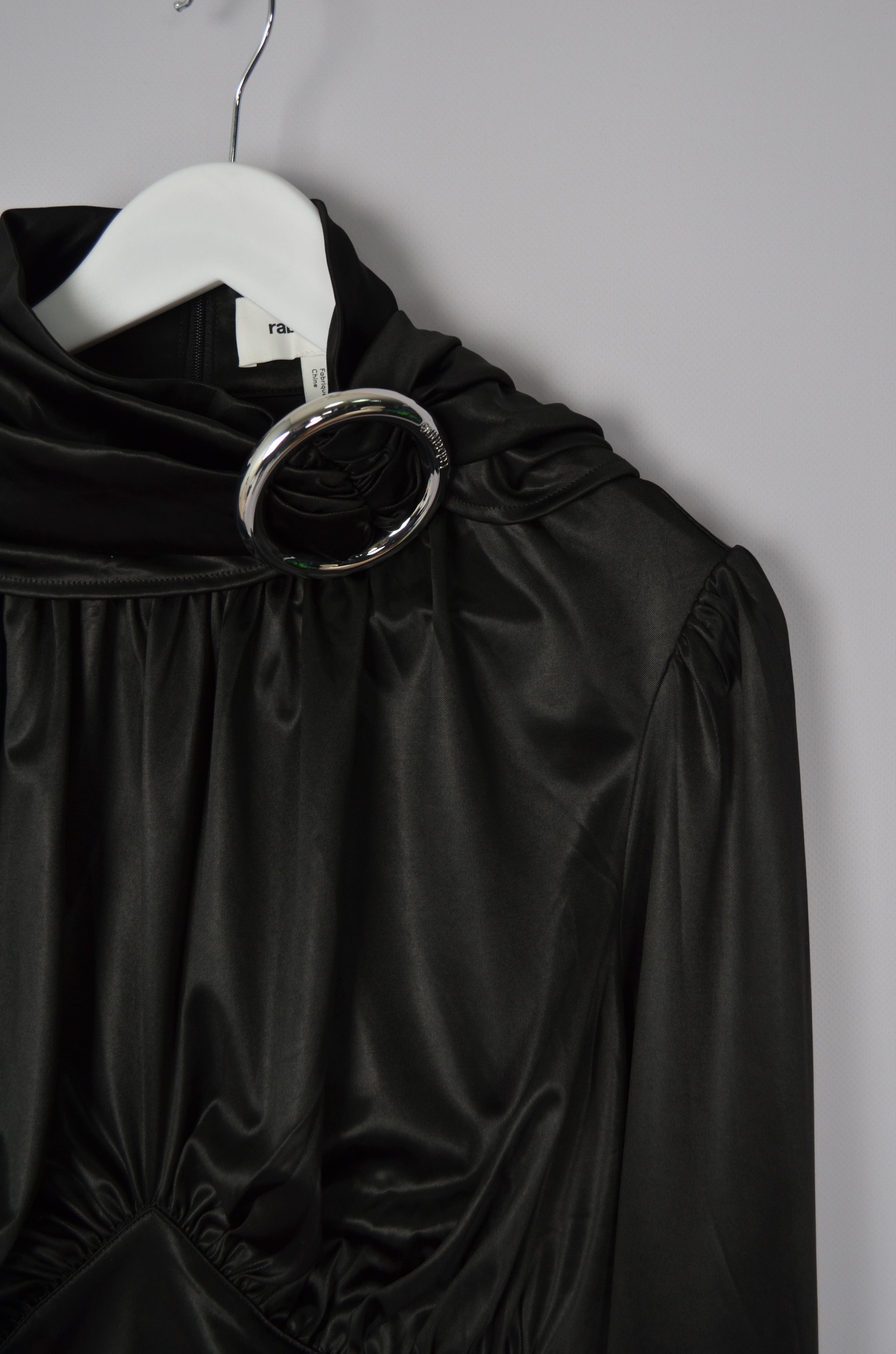 Designer × H&M × Paco Rabanne H&M x Paco Rabanne Eastman Naia Acetate Scarf Top Blouse Size XL / US 12-14 / IT 48-50 - 12 Thumbnail