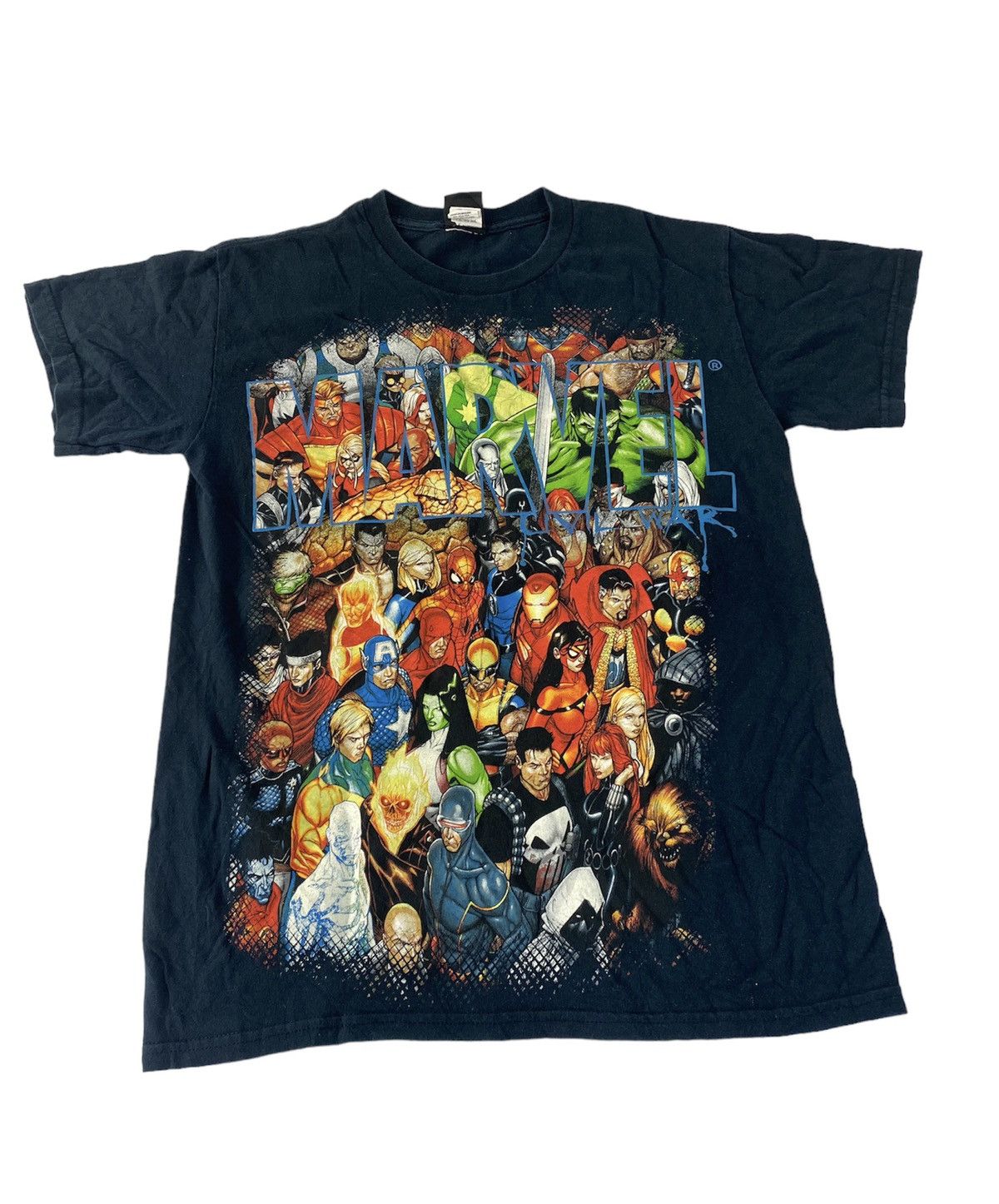 Vintage Marvel Comics All Characters Graphic Tee