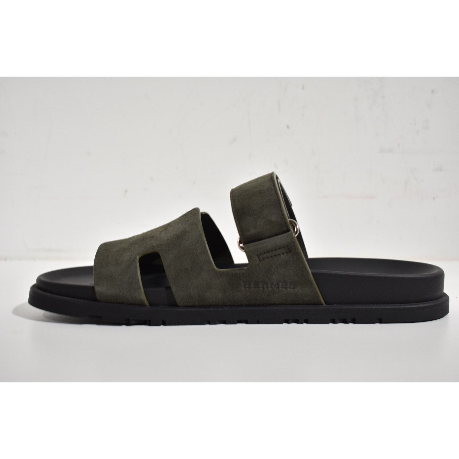 Hermes Hermes Chypre Sandal Slide Slip On Flop Flat 44 11 Size US 11 / EU 44 - 8 Thumbnail