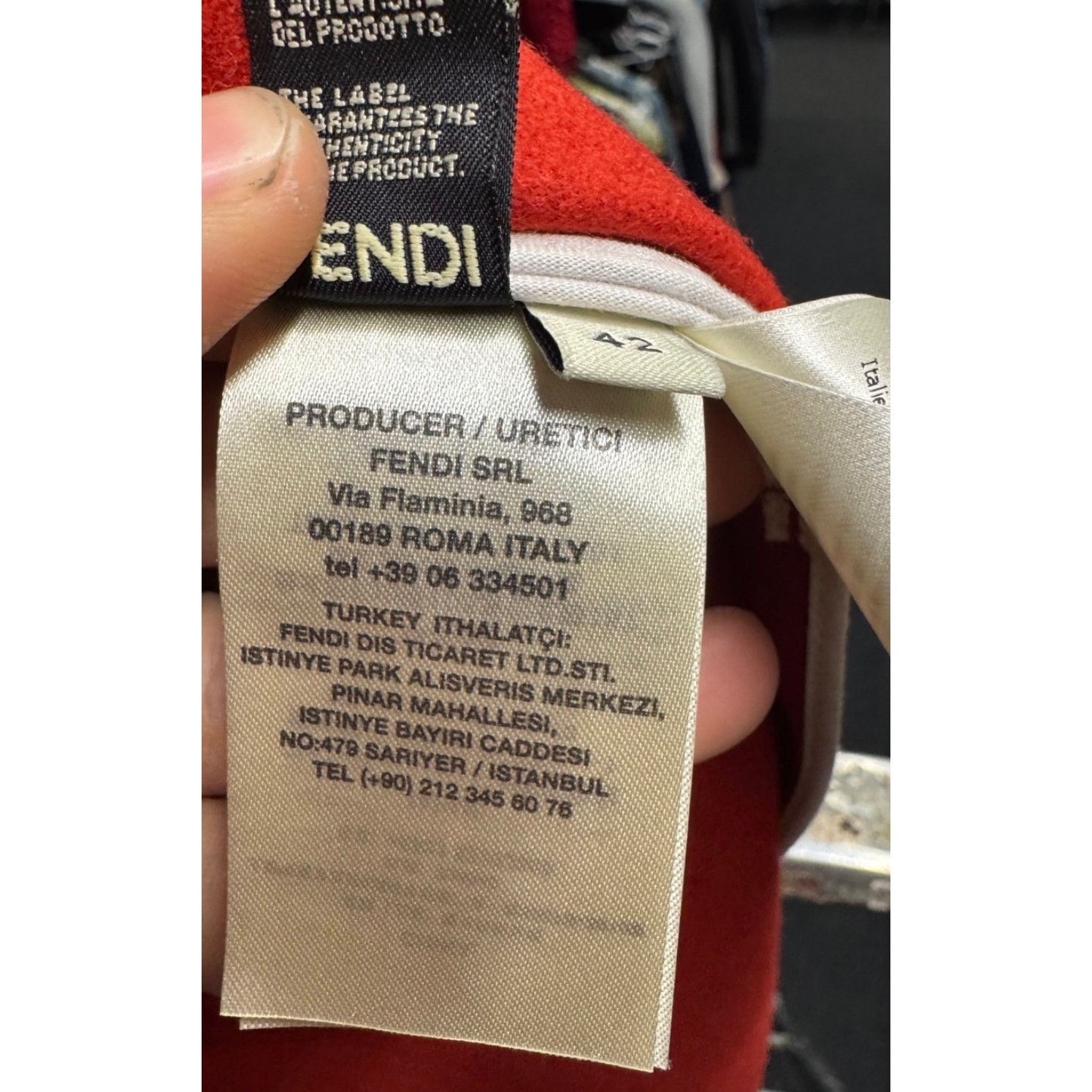Fendi NWOT Fendi Red Virgin Wool & Leather Vest - IT42/M Size M / US 6-8 / IT 42-44 - 7 Thumbnail