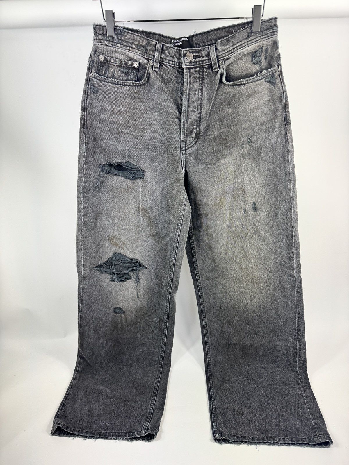 Enfants Riches Deprimes DISTRESSED BAGGY DENIM JEANS Size US 32 / EU 48 - 1 Thumbnail