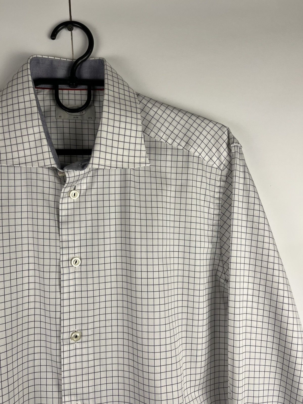 Eton Eton Luxury Plaid Cotton Long Sleeve Shirt Button Up Size US L / EU 52-54 / 3 - 3 Thumbnail
