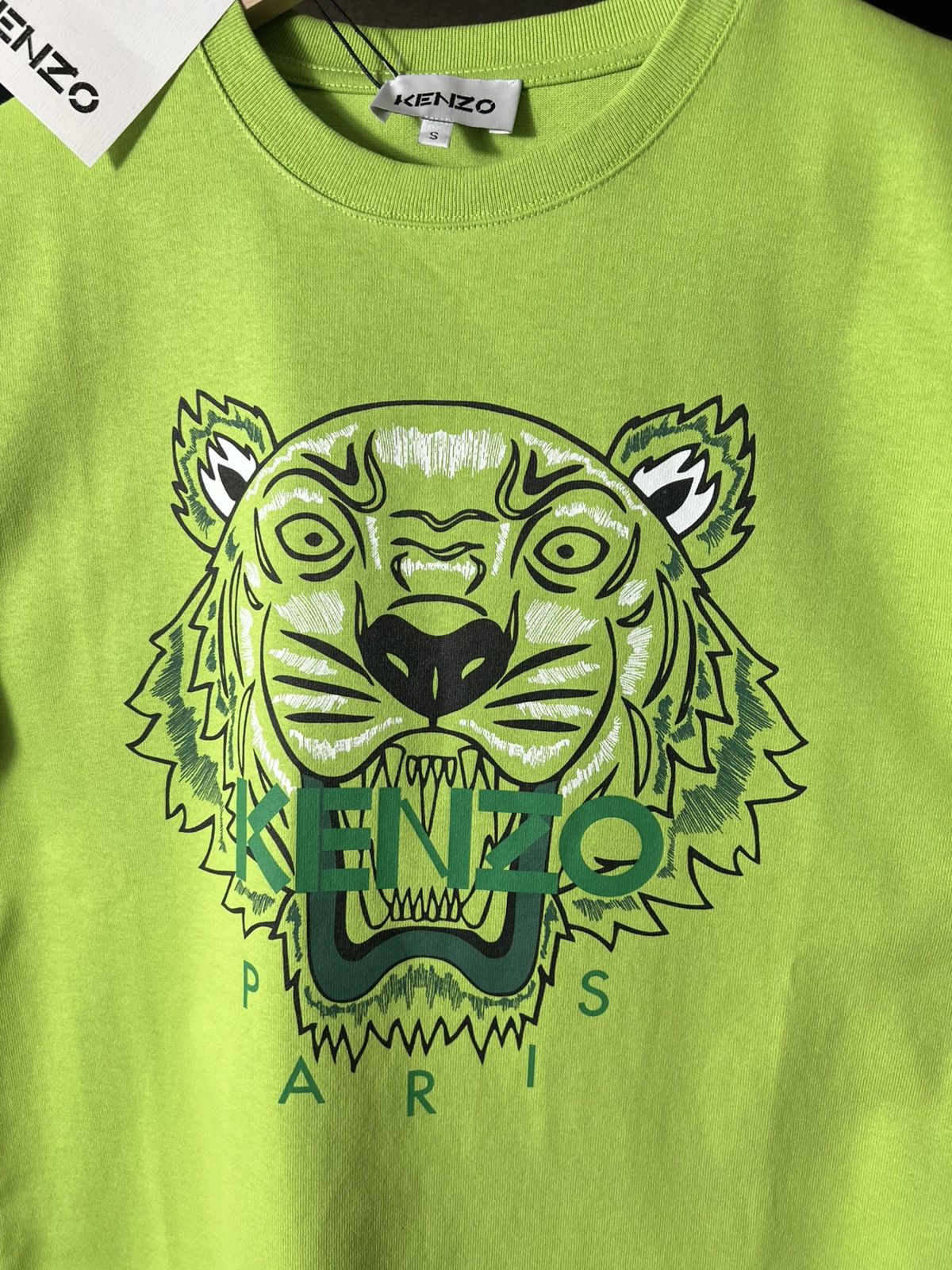 Kenzo 🐯 NWT Kenzo Tiger T-Shirt Lime Green Size S 🔥 Size US S / EU 44-46 / 1 - 5 Thumbnail