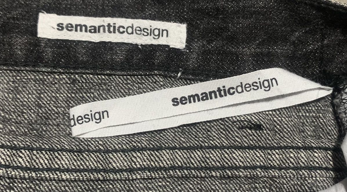 If Six Was Nine Vintage Semantic Design Faded Black Jeans Distressed Style Size US 32 / EU 48 - 6 Thumbnail