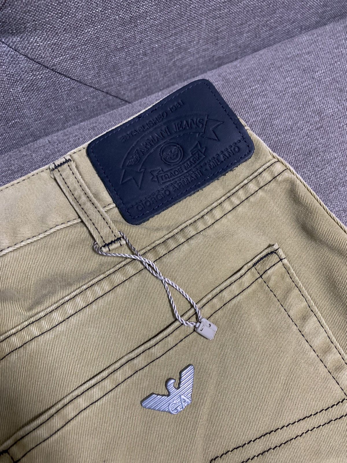 Armani Archive Armani Jeans Wide Baggy Carpenter Work Jeans Size US 34 / EU 50 - 12 Thumbnail
