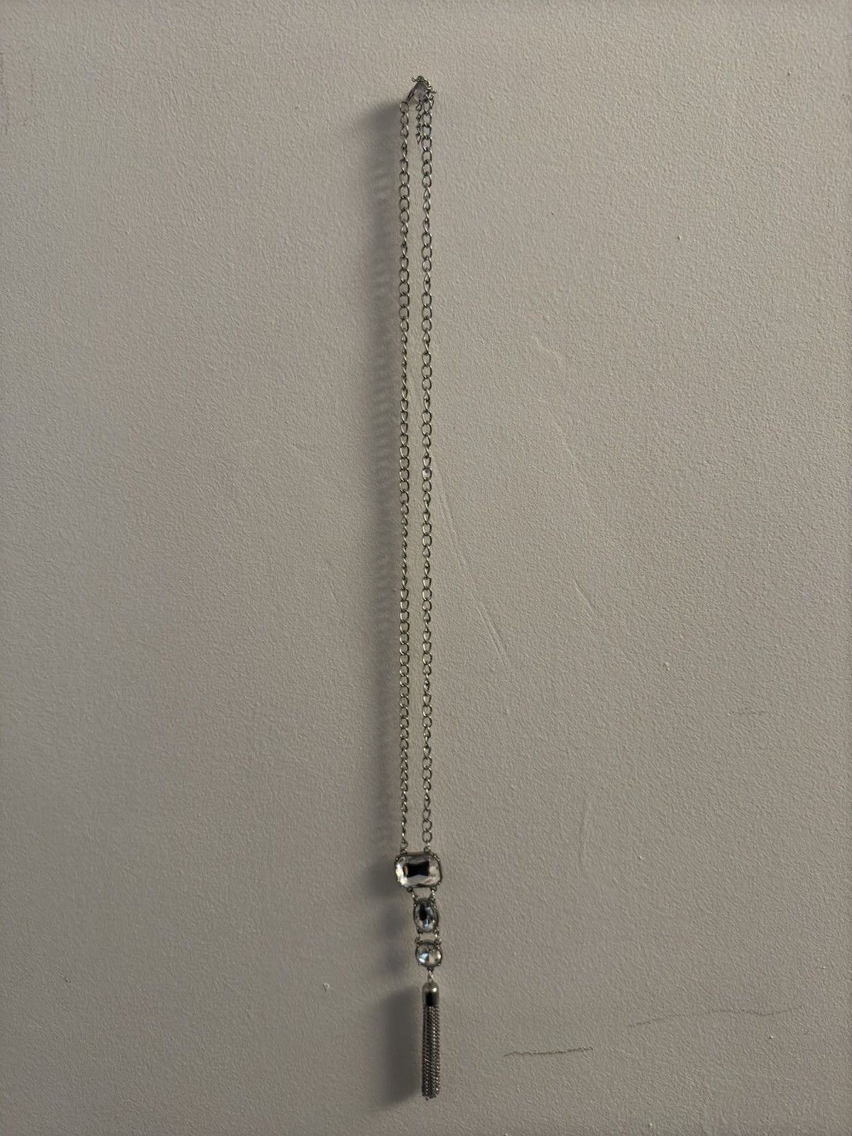 Other Women’s Triple Rhinestone Necklace w/ Tassel Size ONE SIZE - 6 Thumbnail