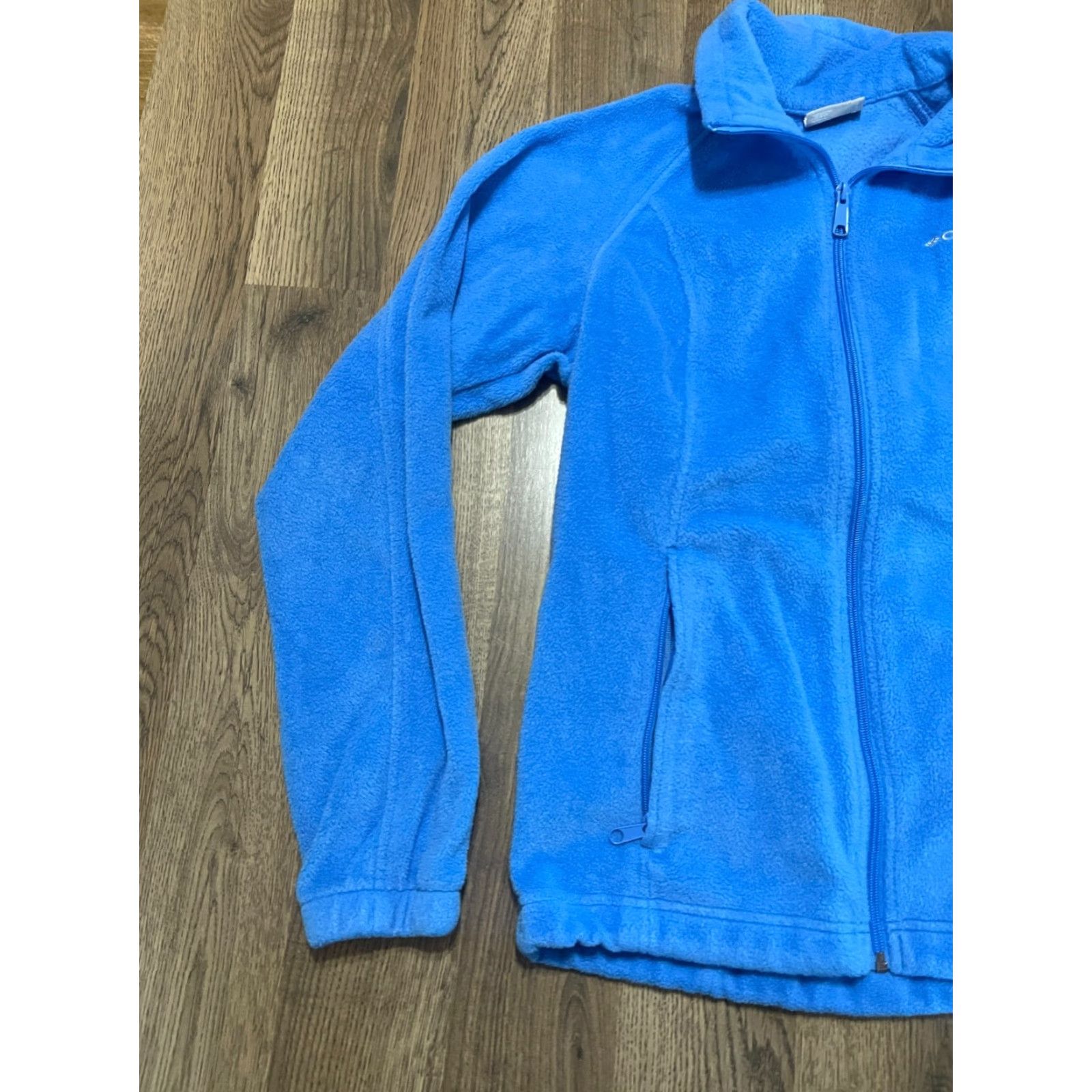 Vintage Columbia Sweater Women’s Size S Blue Full Zip Fleece Pockets Size S / US 4 / IT 40 - 3 Thumbnail