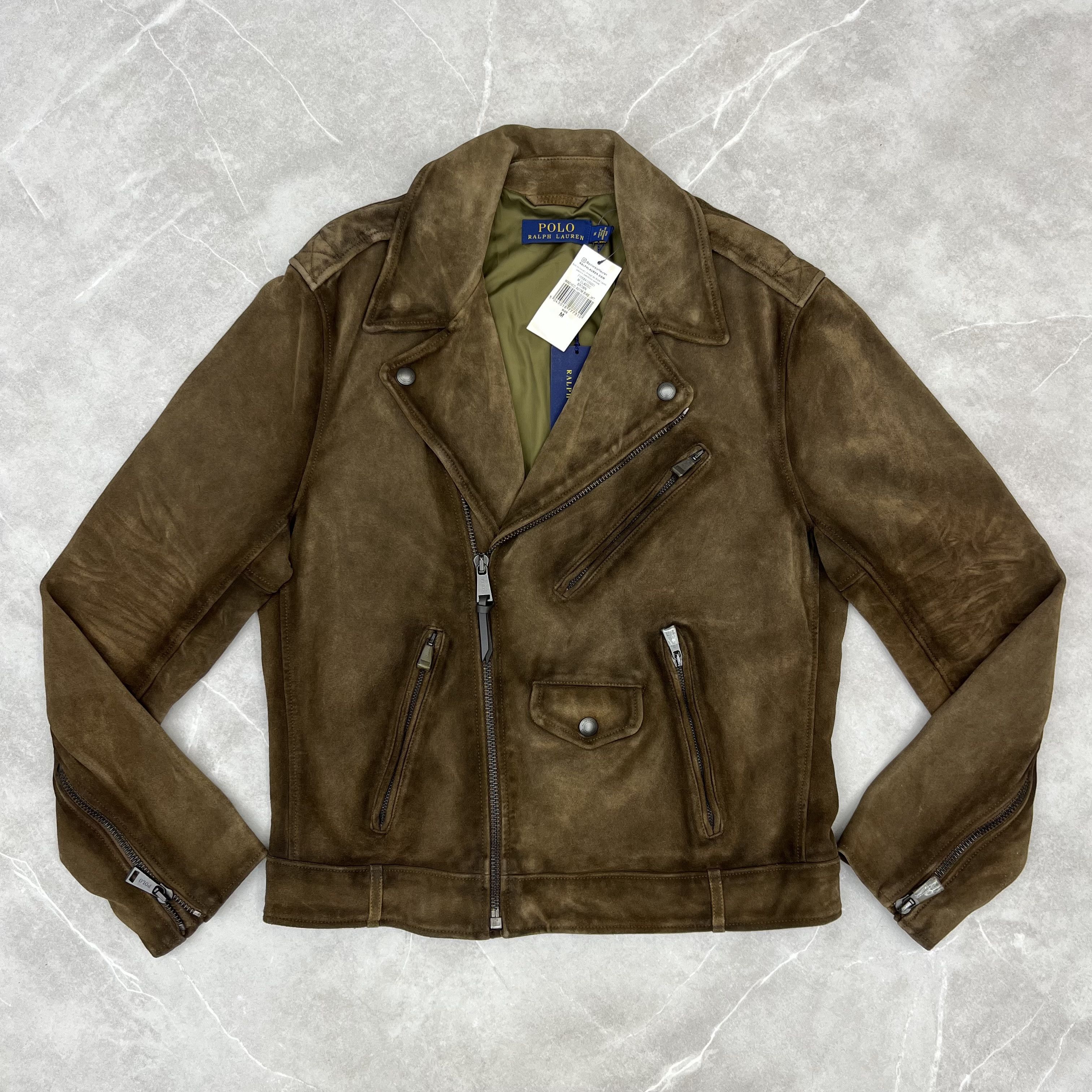 Polo Ralph Lauren Suede Leather Cafe Racer Biker Jacket | Grailed