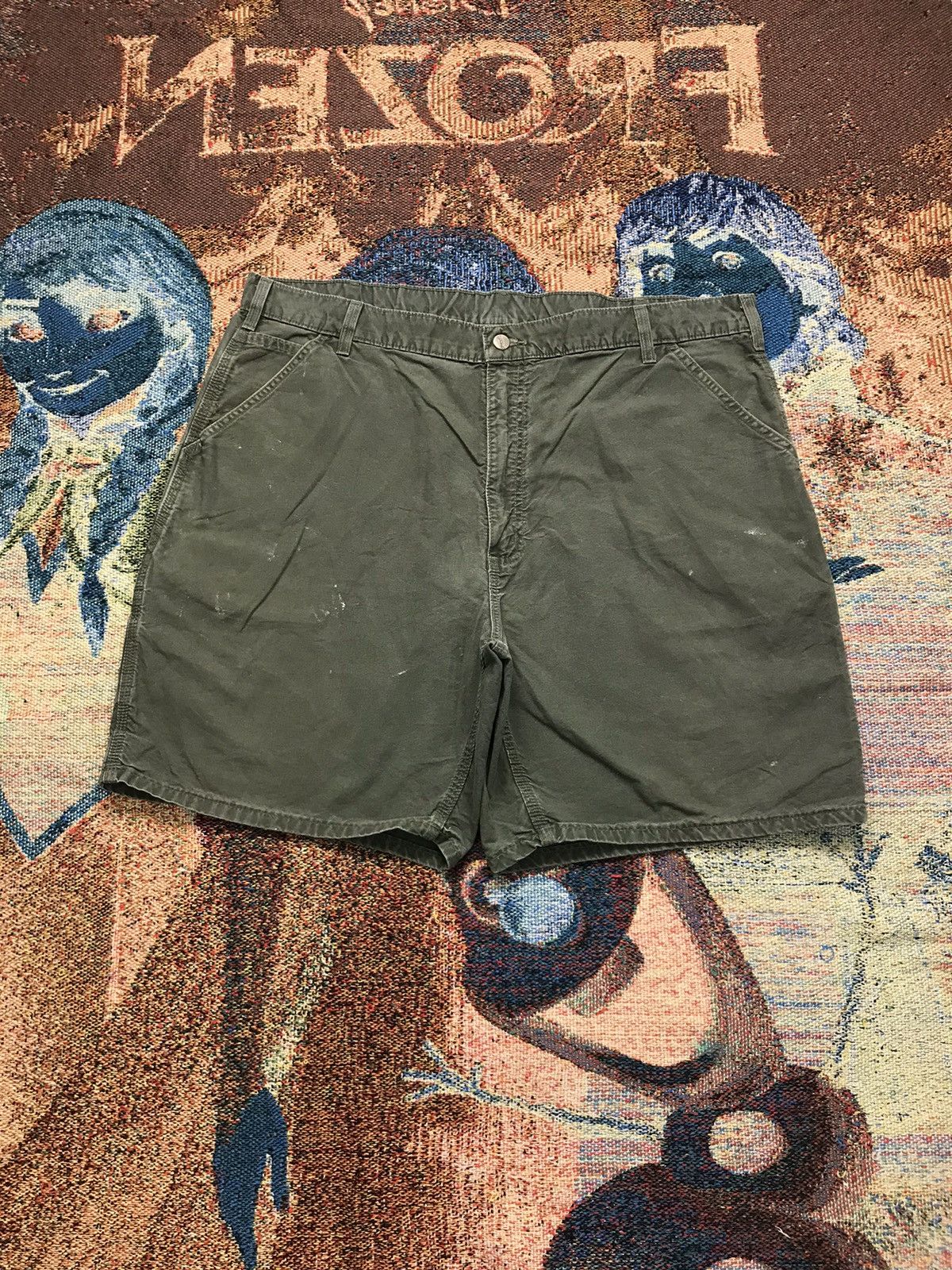Carhartt Vintage Carhartt B144 OLV carpenter short Size US 42 / EU 58 - 1 Thumbnail