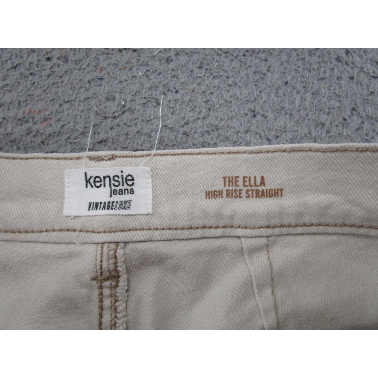Vintage Kensie Jeans Straight Cargo Ivory Size 6/28 READ Womens Size 28" / US 6 / IT 42 - 4 Thumbnail