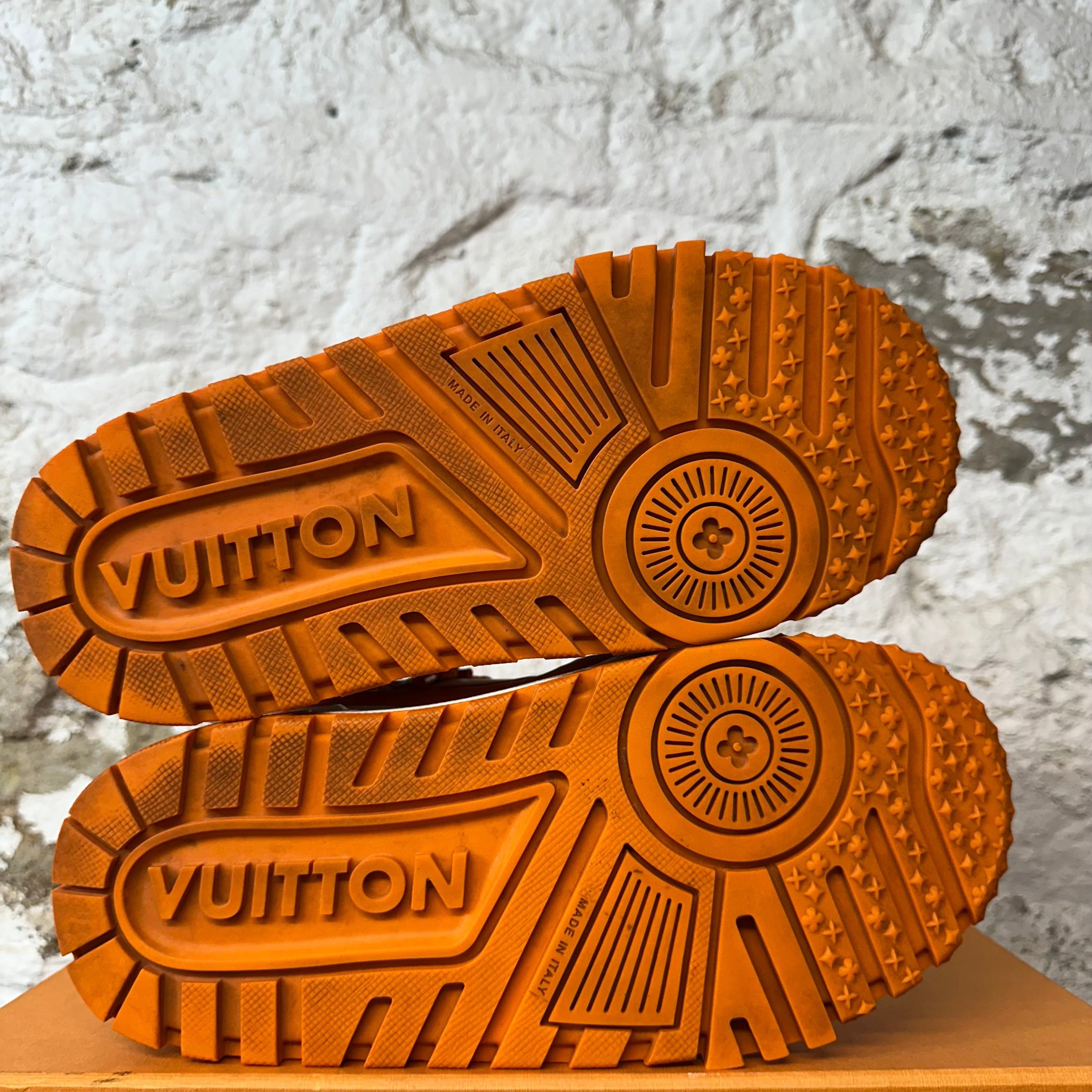 Louis Vuitton Louis Vuitton Orange White Maxi Trainer Sz 6.5 (5LV) Size US 6.5 / EU 39-40 - 6 Thumbnail