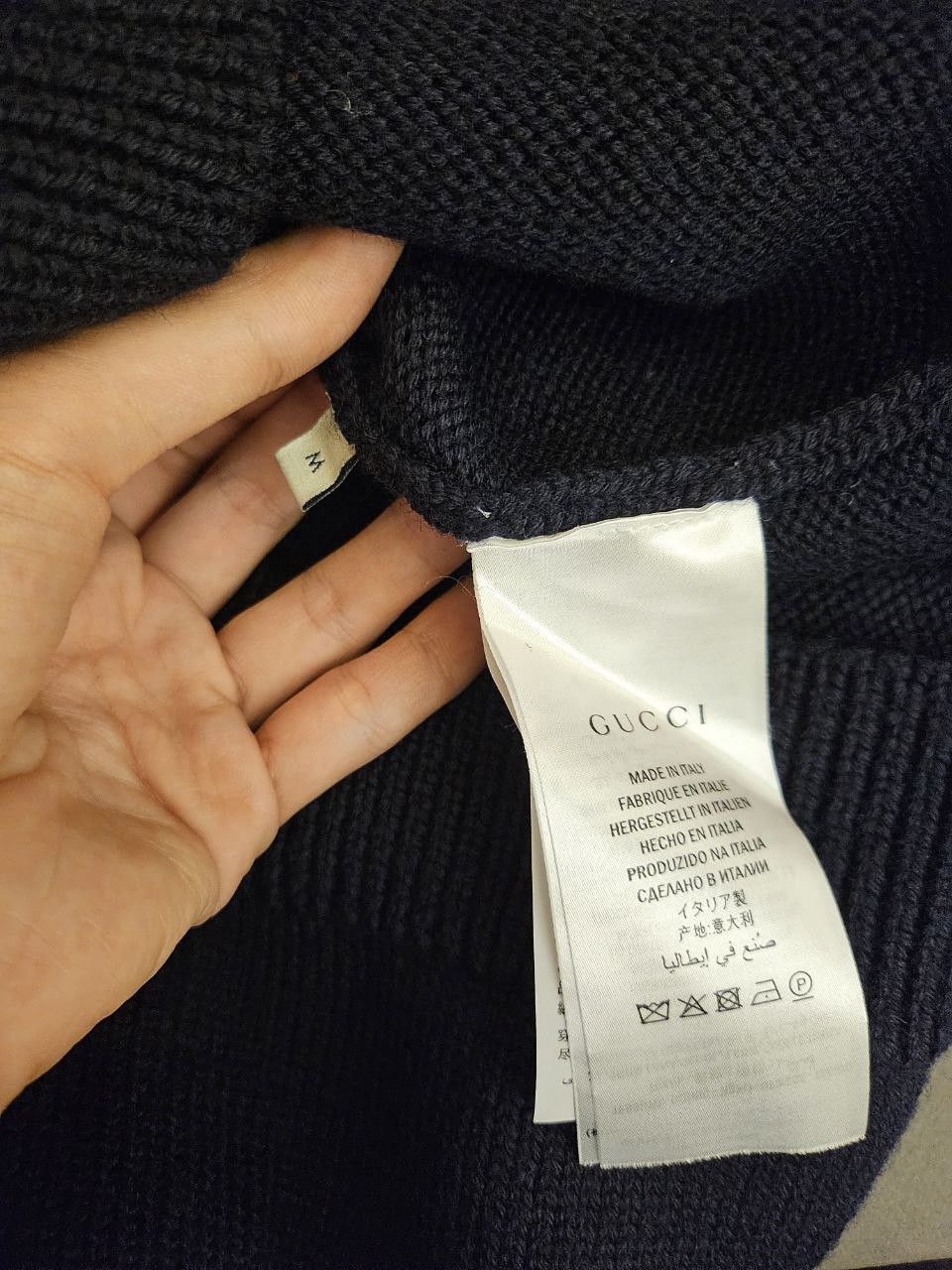 Gucci Embroidered Applique V Neck Bee Sweater Size US M / EU 48-50 / 2 - 4 Thumbnail
