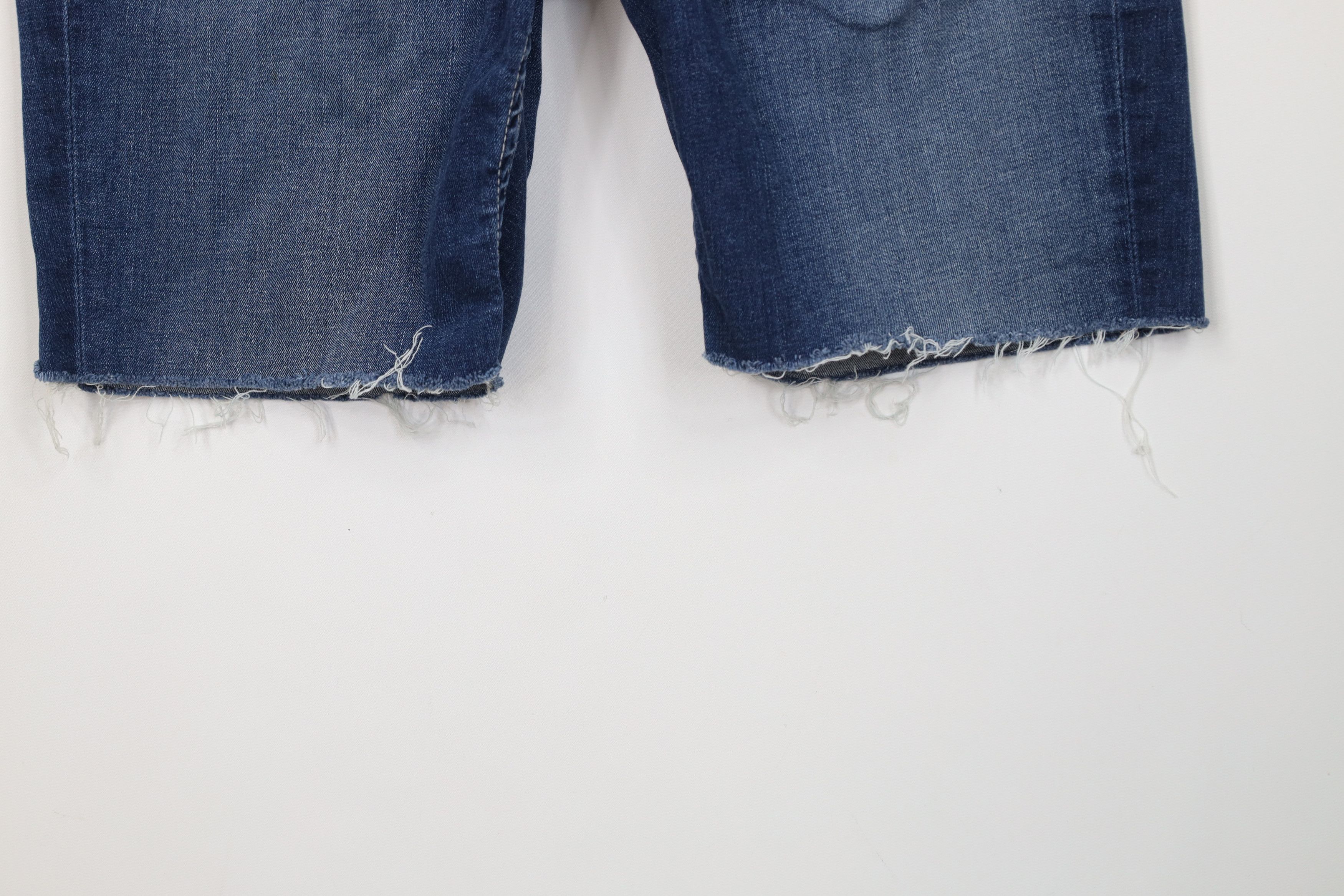 Vintage Buckle BKE Off Thick Stitch Stretch Denim Jean Shorts Blue Size 31" - 4 Thumbnail