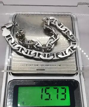 Sterling Silver Vintage Bracelet Jewelry,925 Sterling Silver 15,73g Size ONE SIZE - 8 Thumbnail