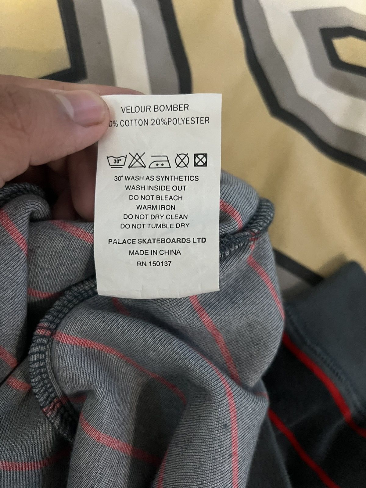 Palace Bomber jacket Palace velour Size US M / EU 48-50 / 2 - 8 Thumbnail