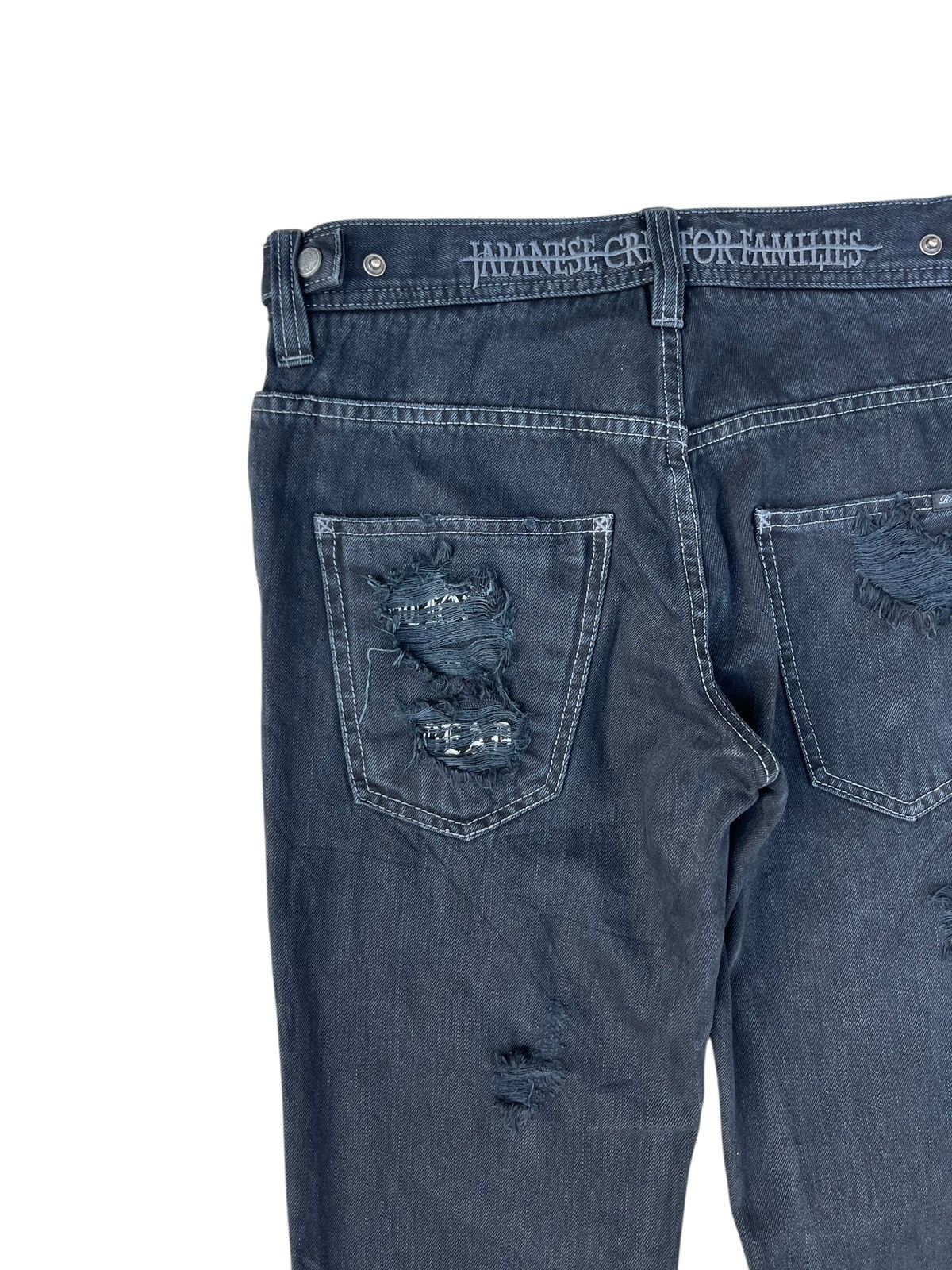 Shellac Of The Neige Style Japan Ripped Distress Denim Bootcut Jeans Size US 30 / EU 46 - 8 Thumbnail