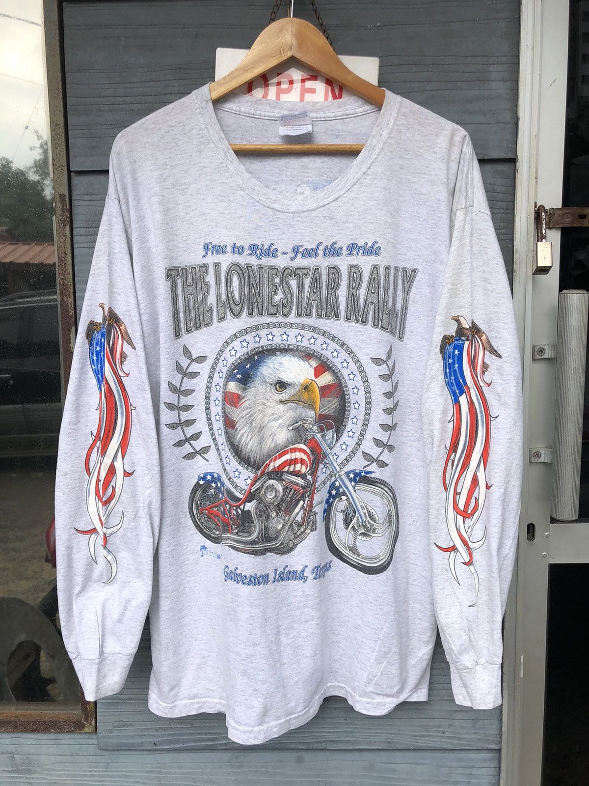 Harley Davidson × Vintage 🔥Vintage Y2K🔥Lone Star Rally Chopper 2004 Texas Longsleeve Size US L / EU 52-54 / 3 - 1 Thumbnail