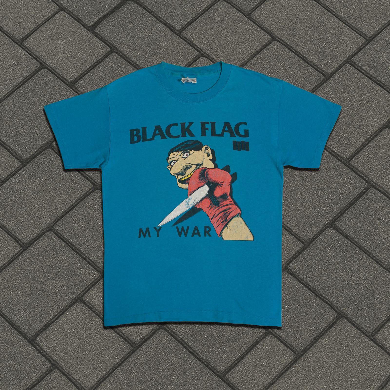 Vintage 1995 Black Flag Blue ‘My War’ Tee Size US S / EU 44-46 / 1 - 1 Thumbnail