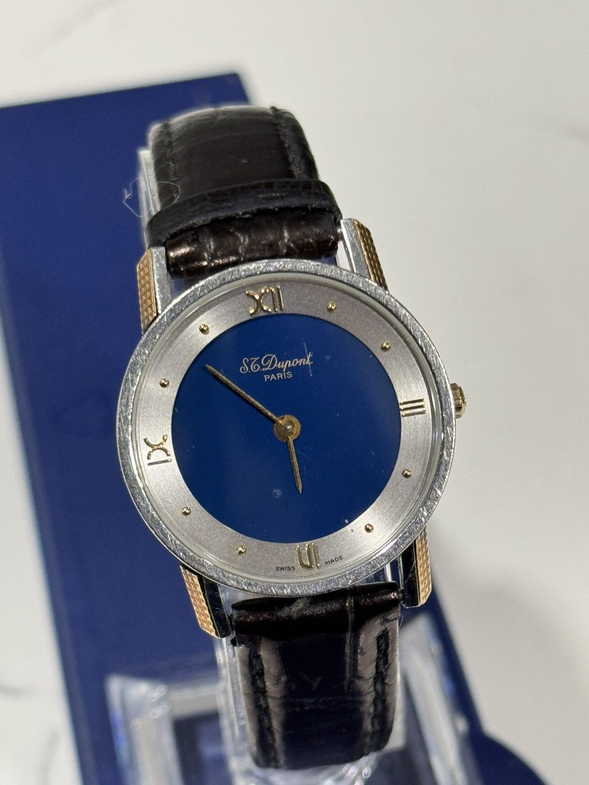 S.T. Dupont ST Dupont Unisex Watch Blue Gold plated Size ONE SIZE - 3 Thumbnail