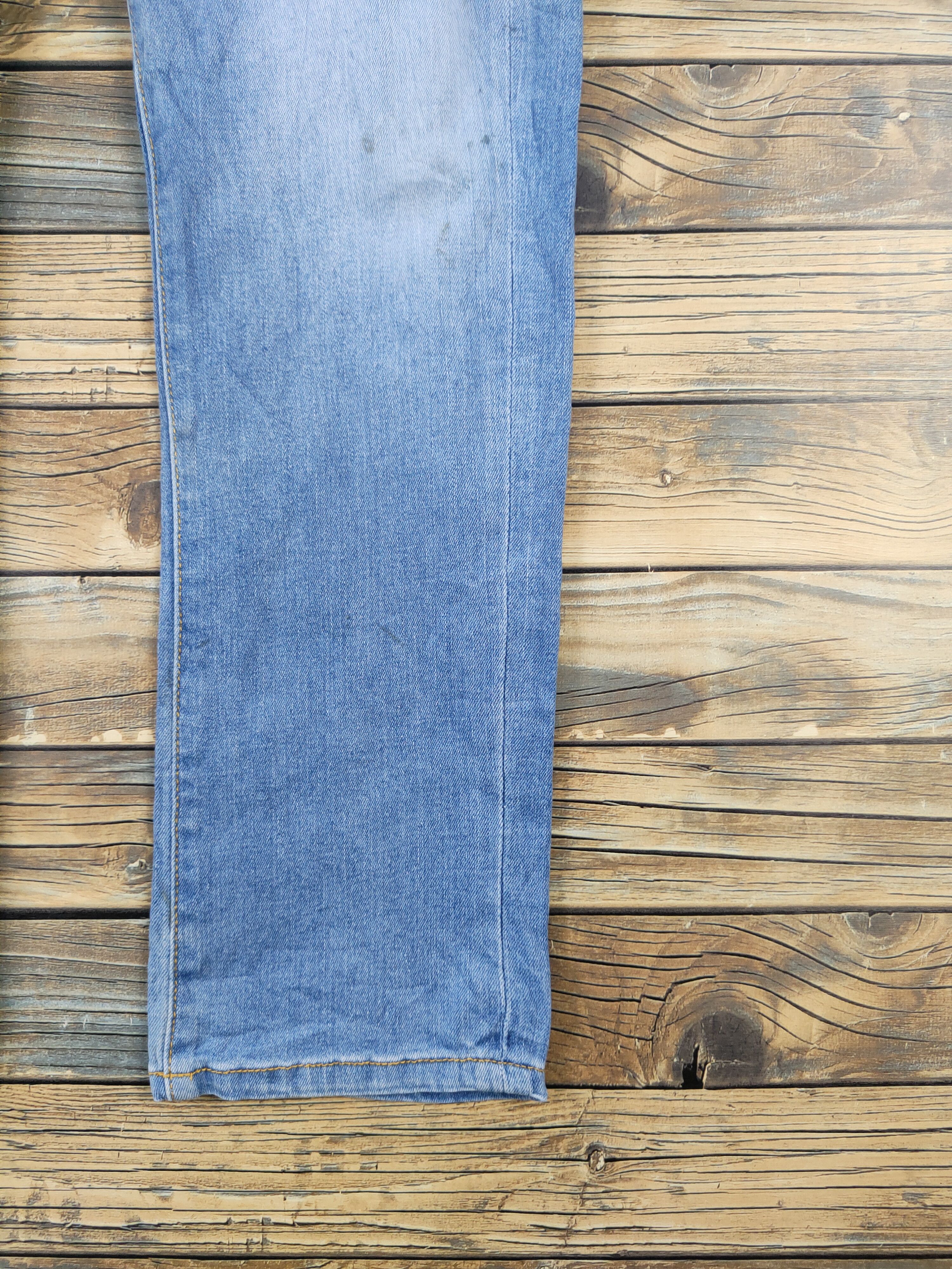 Japanese Brand Blue Monster Blue Distressed Ripped Jeans #W1951 Size US 32 / EU 48 - 7 Thumbnail