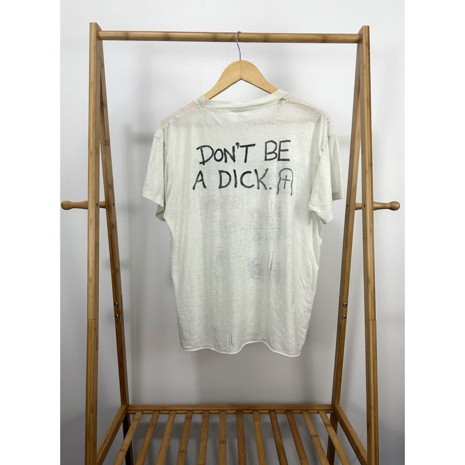 Vintage VINTAGE Don't Be A Dick Drink & Drive Drunk AA Paper Thin Burnout Worn T-Shirt L Size US L / EU 52-54 / 3 - 2 Thumbnail