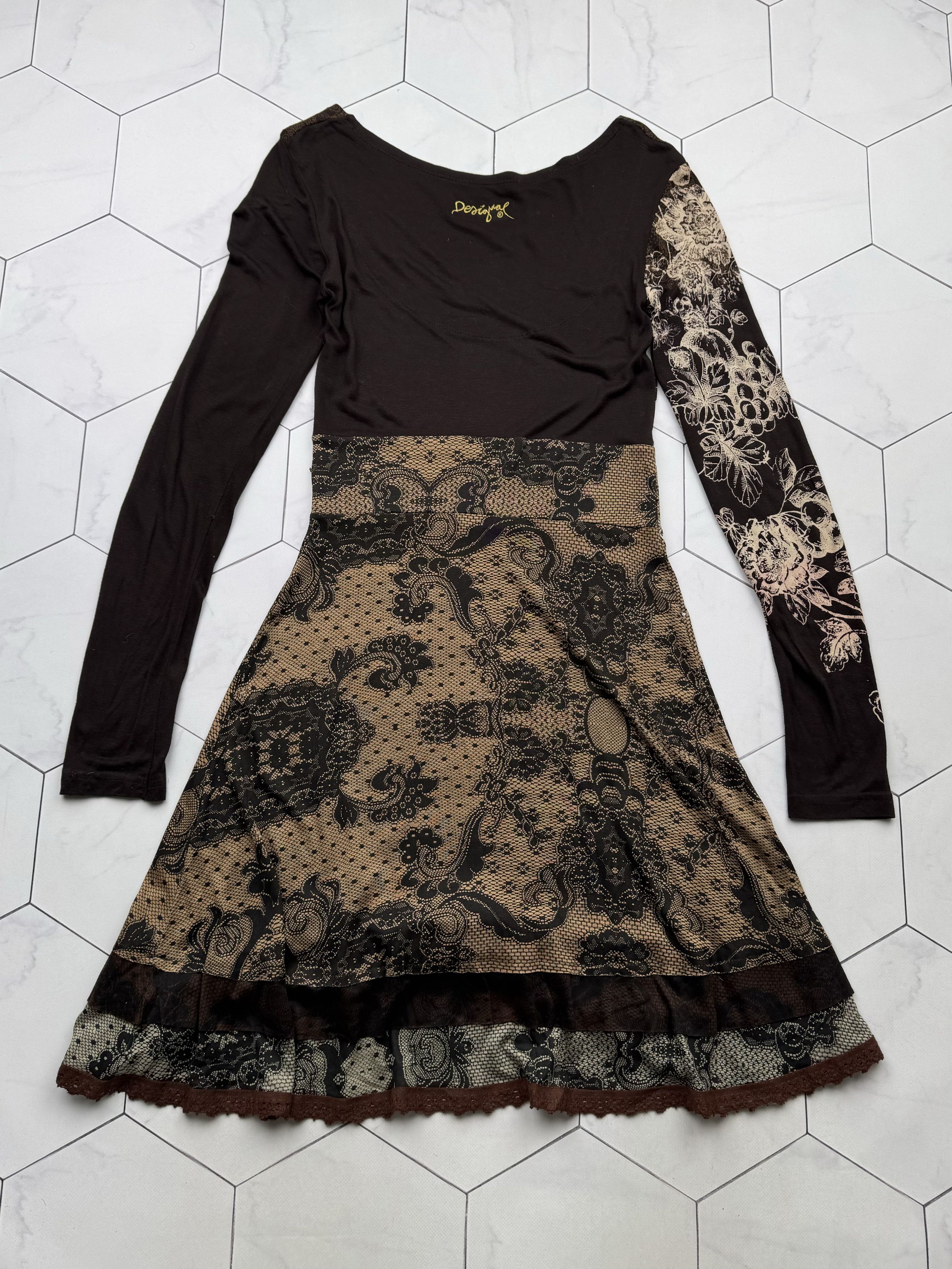Desigual Desigual Vintage Dress With Long Sleeve (B268) Size M / US 6-8 / IT 42-44 - 8 Thumbnail