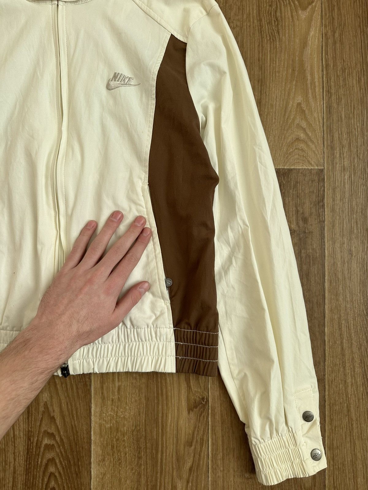 Nike Nike Vintage Swoosh Logo Track Jacket Windbreaker y2k Size L / US 10 / IT 46 - 2 Thumbnail
