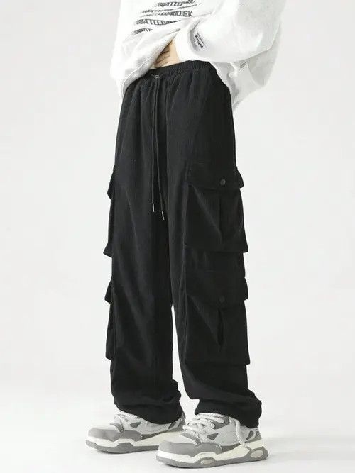 Japanese Brand corduroy Parachute Multi-Pocket Sweatpants Gorpcore Cargo Size US 30 / EU 46 - 4 Thumbnail