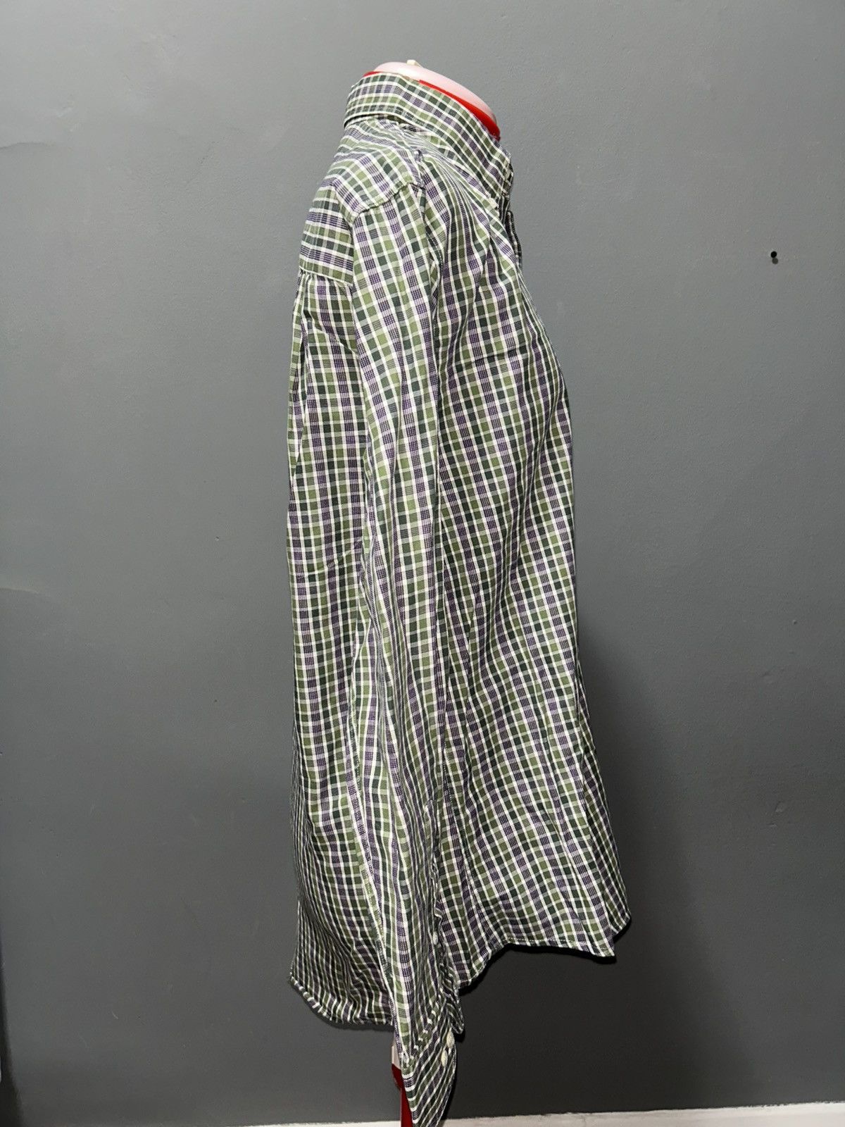 Burberry Vintage Burberrys of London Men's Green Button Down Shirt Size US M / EU 48-50 / 2 - 5 Thumbnail