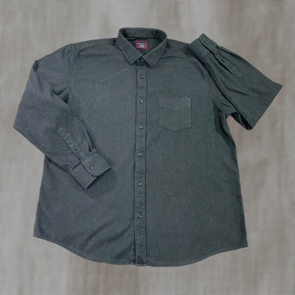 UNTUCKit Shirt Mens XXL Gray Sherwood Flannel Long Sleeve Button Up