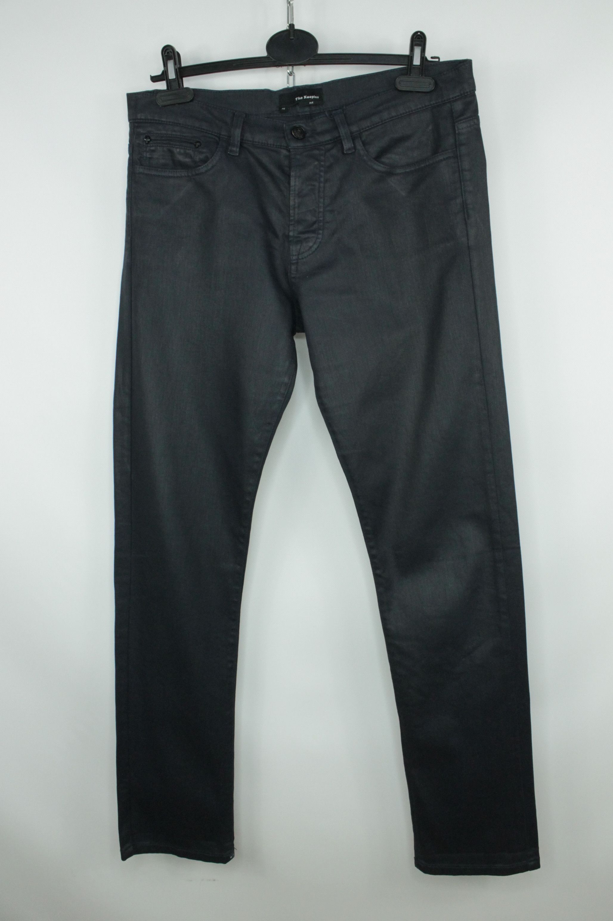 The Kooples The Kooples Navy Blue Coated Slim Fit Women's Jeans Size 30" / US 8 / IT 44 - 2 Thumbnail