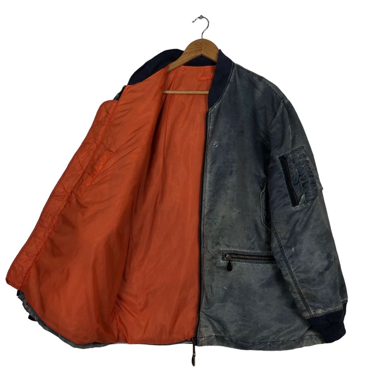 Buzz Rickson's 🔥90’s Vintage Bomber Jacket Military US Navy Work Wear Size US M / EU 48-50 / 2 - 8 Thumbnail
