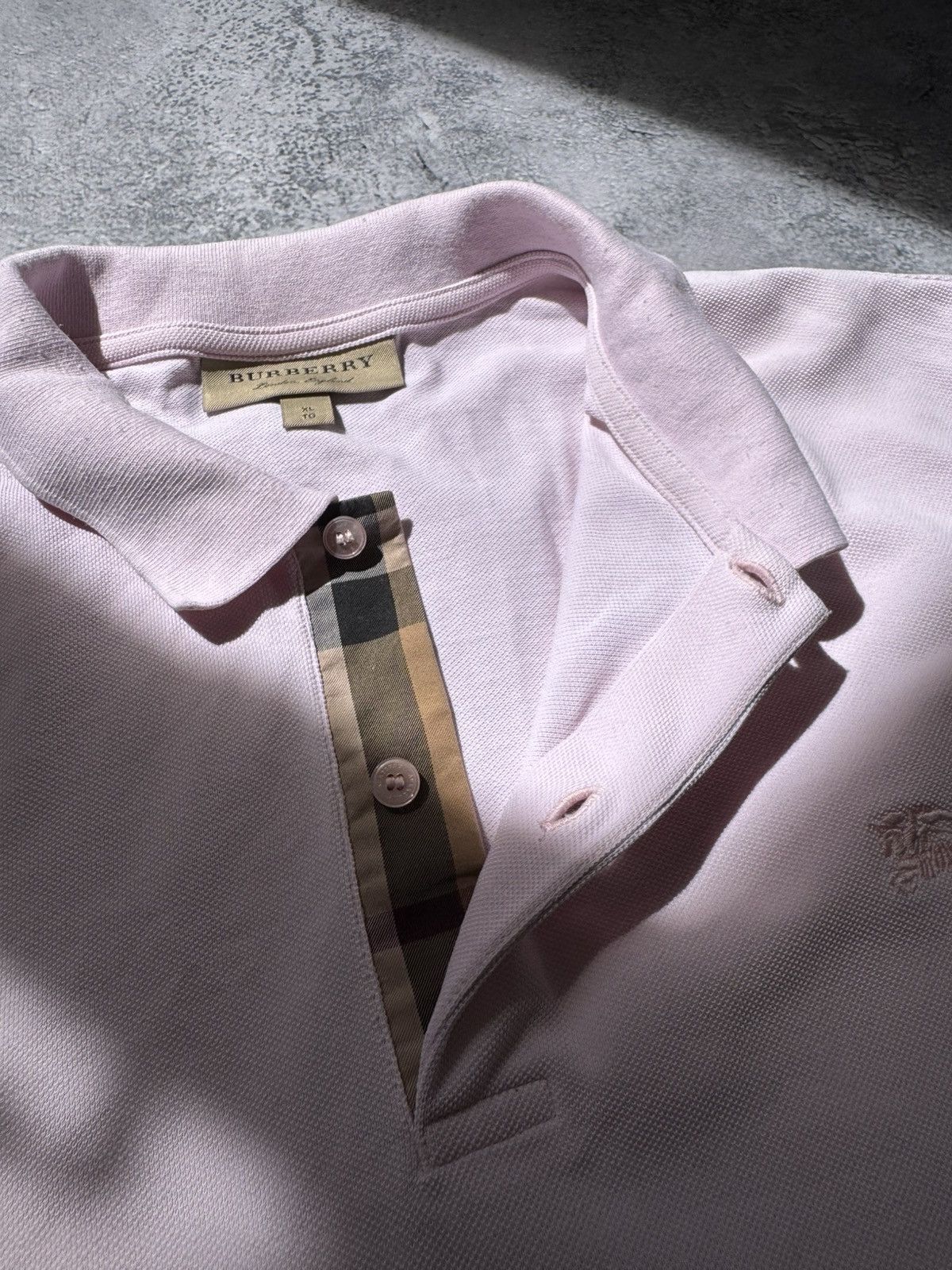 Burberry × Vintage Vintage BURBERRY Polo Shirt Tee Y2K Size US XL / EU 56 / 4 - 9 Thumbnail