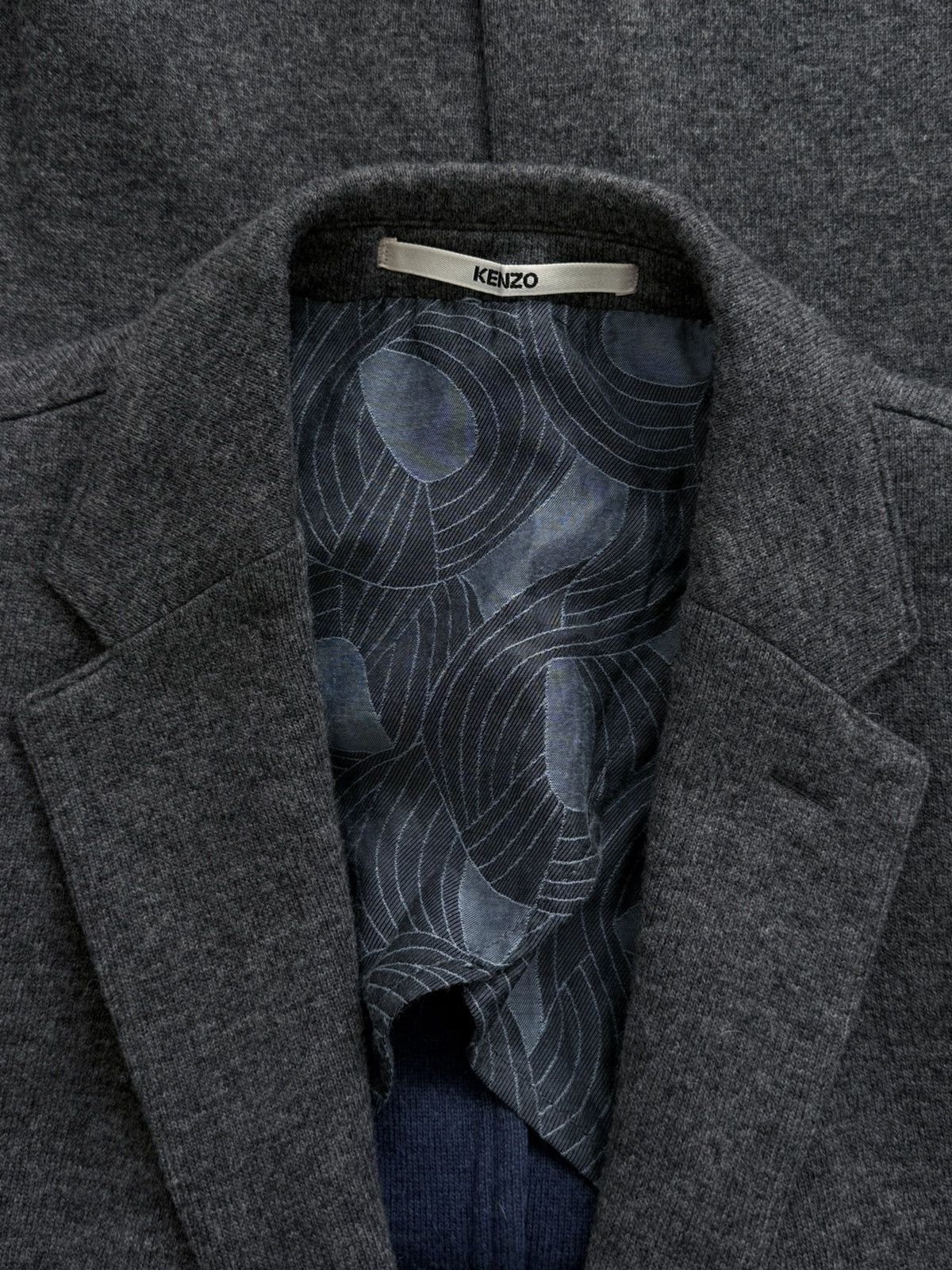 Kenzo Kenzo Gray Wool Blazer Size 50 Size 40R - 3 Thumbnail