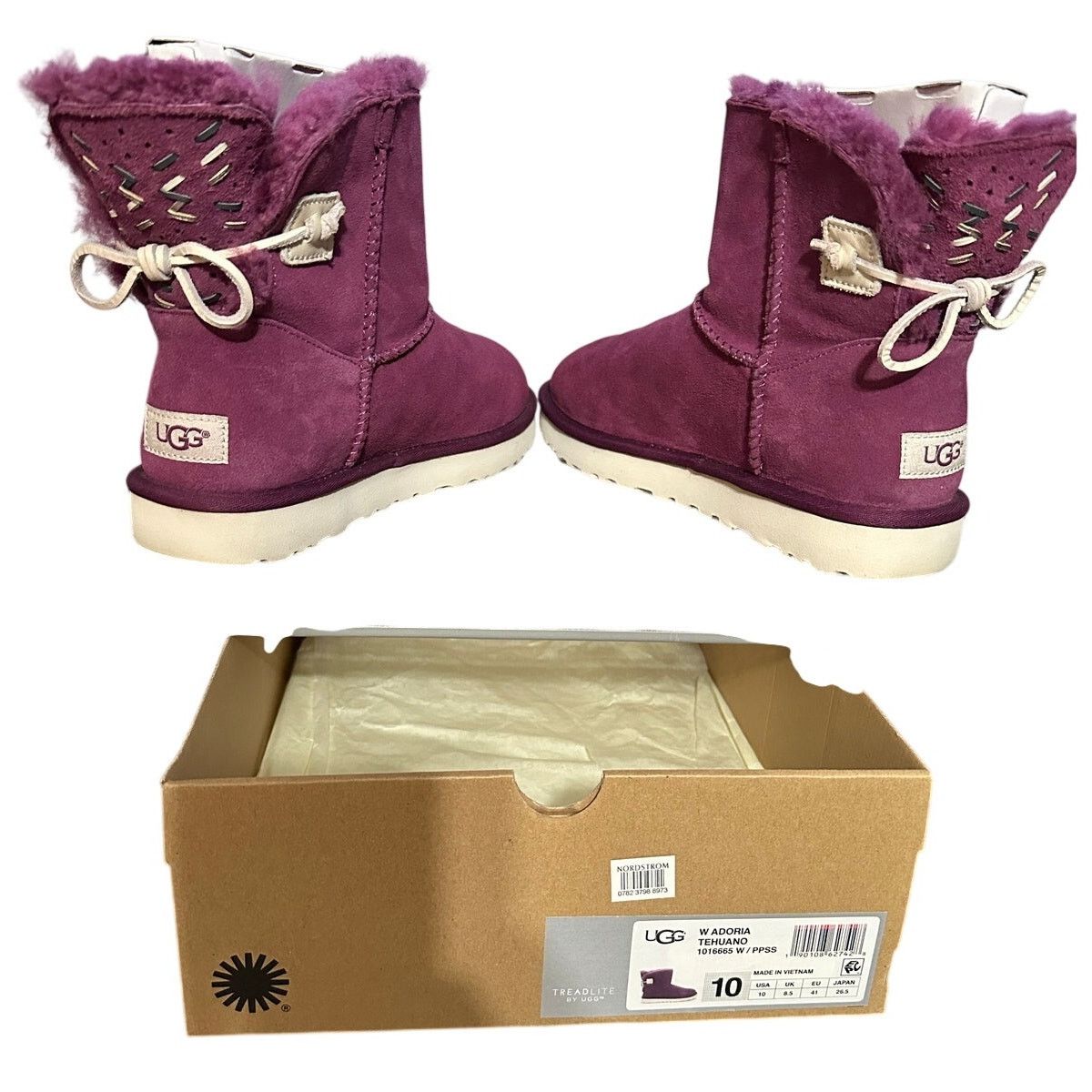 Ugg UGG PREOWNED EXCELLENT CONDITION - Purple suede boots lined Size US 10 / IT 40 - 14 Thumbnail