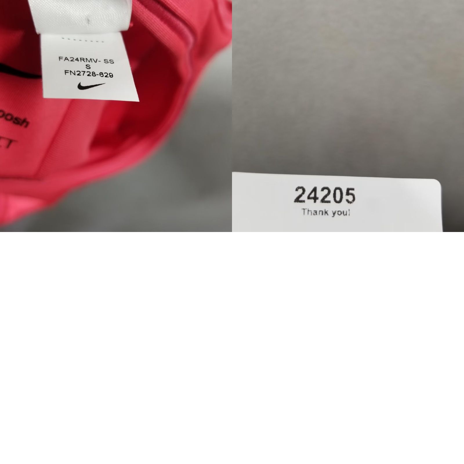 Nike Nike Sports Bra Womens Small Pink Dri-FIT Swoosh Racerback Training FN2728-629 Size ONE SIZE - 8 Thumbnail
