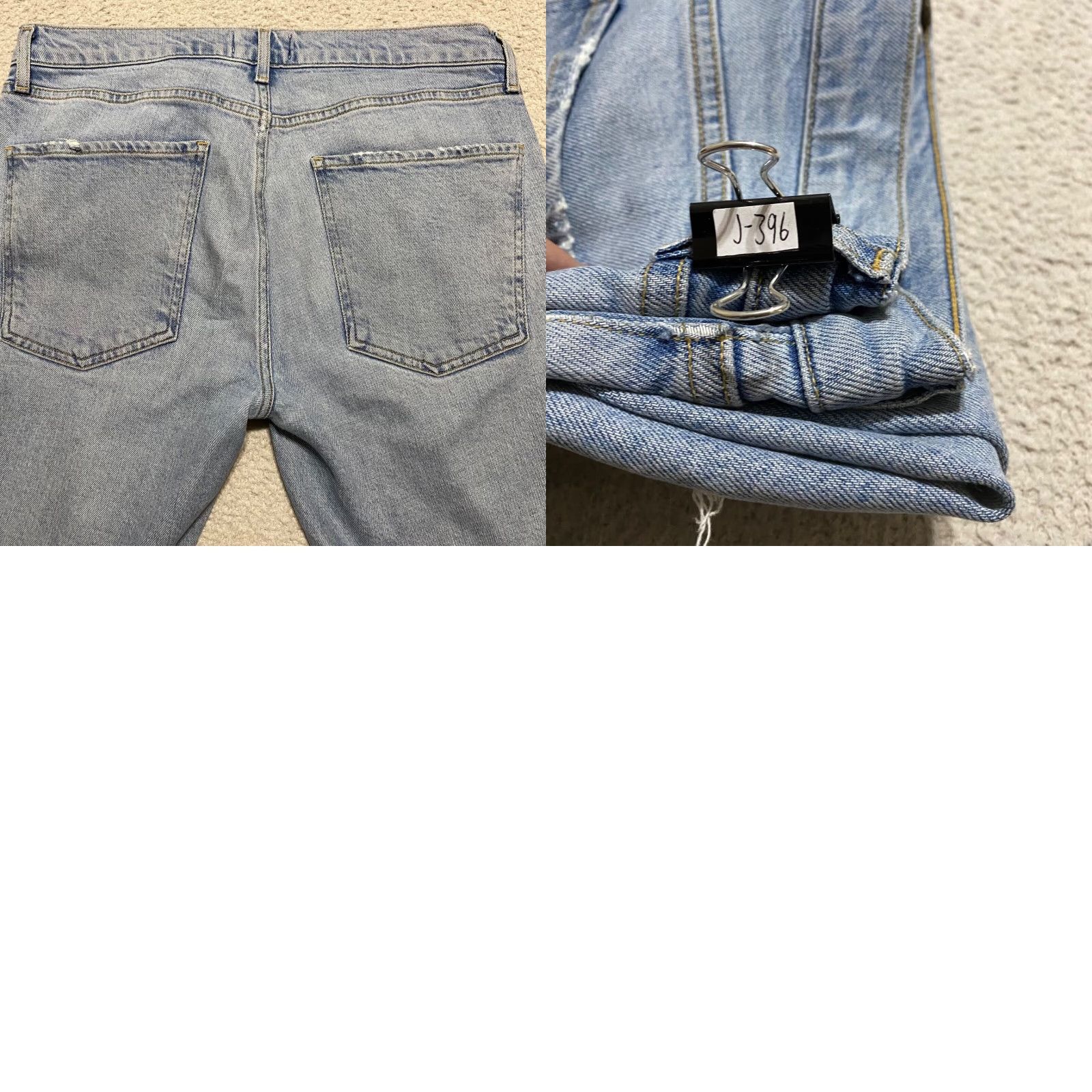 AGOLDE Womens Jeans 29 Blue Denim Sophie High Rise Skinny Medium Wash Distress