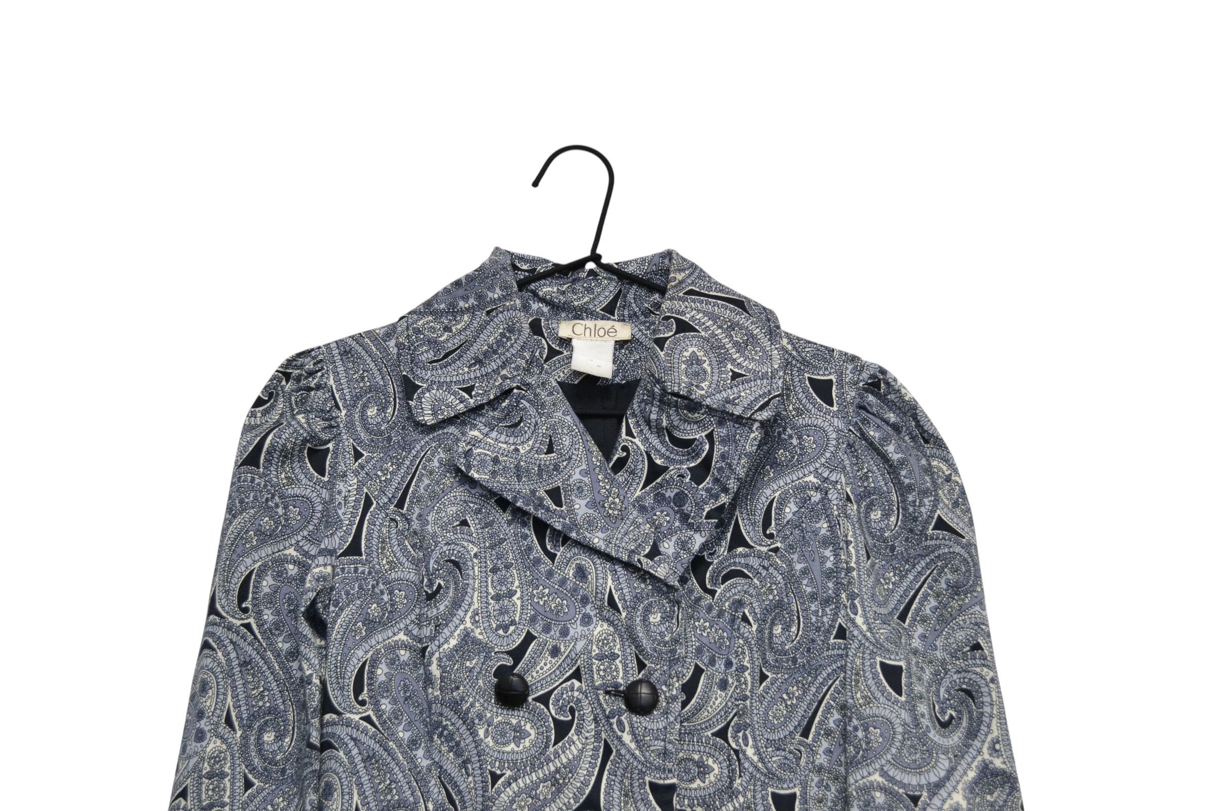 Chloe Vintage 90’ Chloé Designer Paisley Women’s Coat Jacke Size S / US 4 / IT 40 - 2 Thumbnail