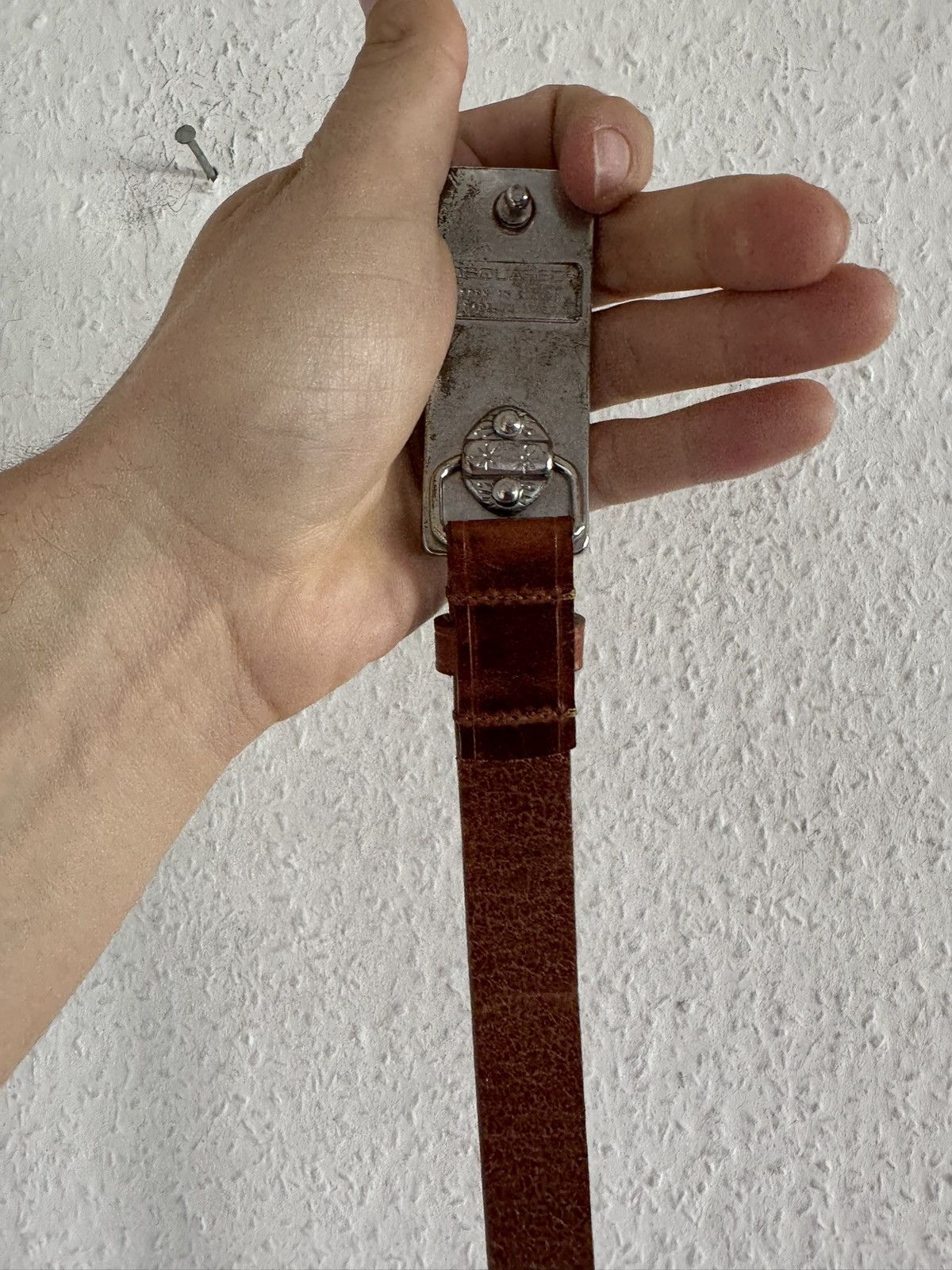 Dsquared2 Lover Heart Buckle Leather Belt Size 30 - 8 Thumbnail