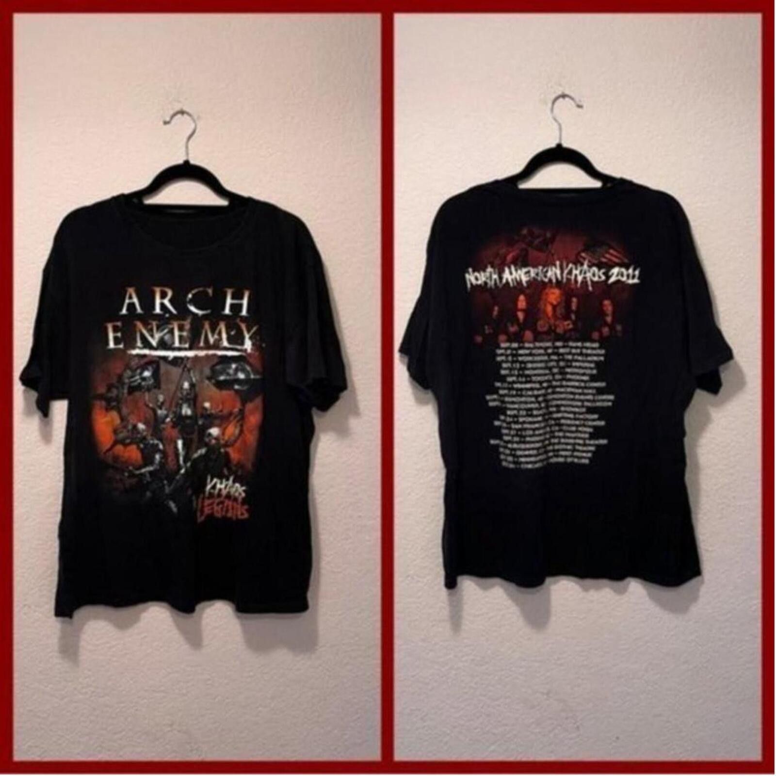 Other Arch Enemy North American Chaos 2011 Tour Black Graphic TShh Size ONE SIZE - 1 Thumbnail
